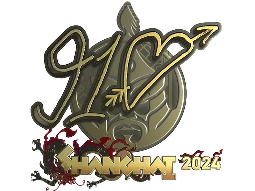 Sticker | 910 (Gold) | Shanghai 2024