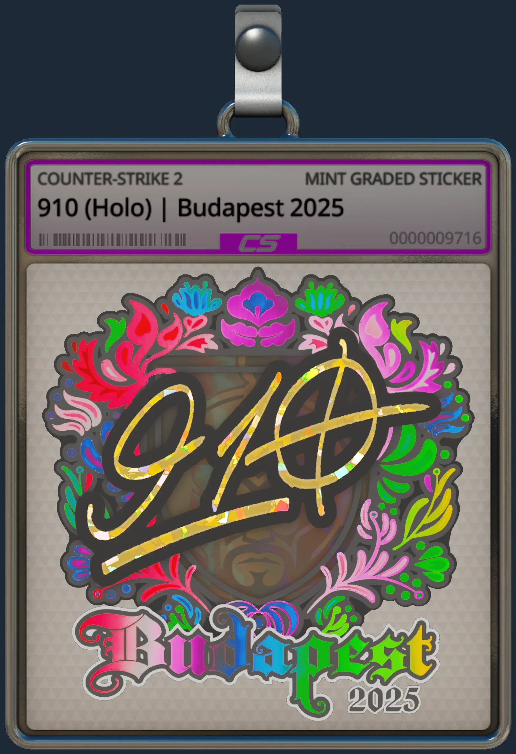 Sticker | 910 (Holo) | Budapest 2025