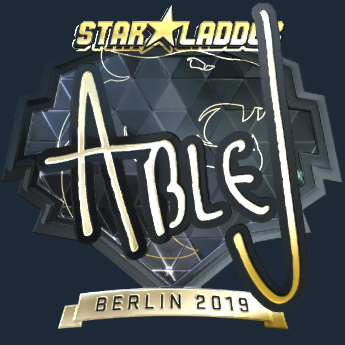 Sticker | ableJ (Gold) | Berlin 2019