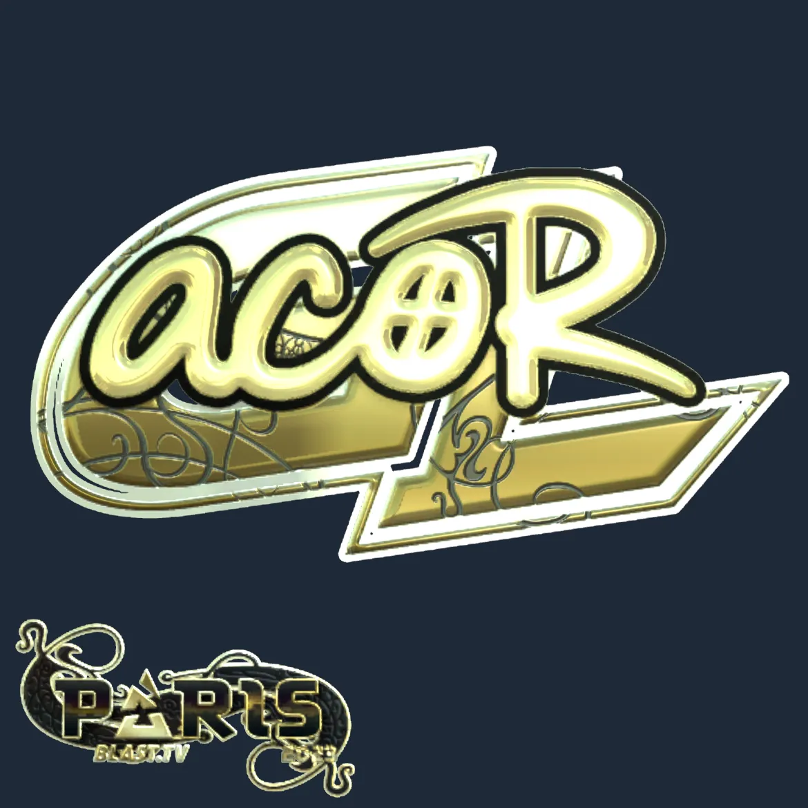 Sticker | acoR (Gold) | Paris 2023