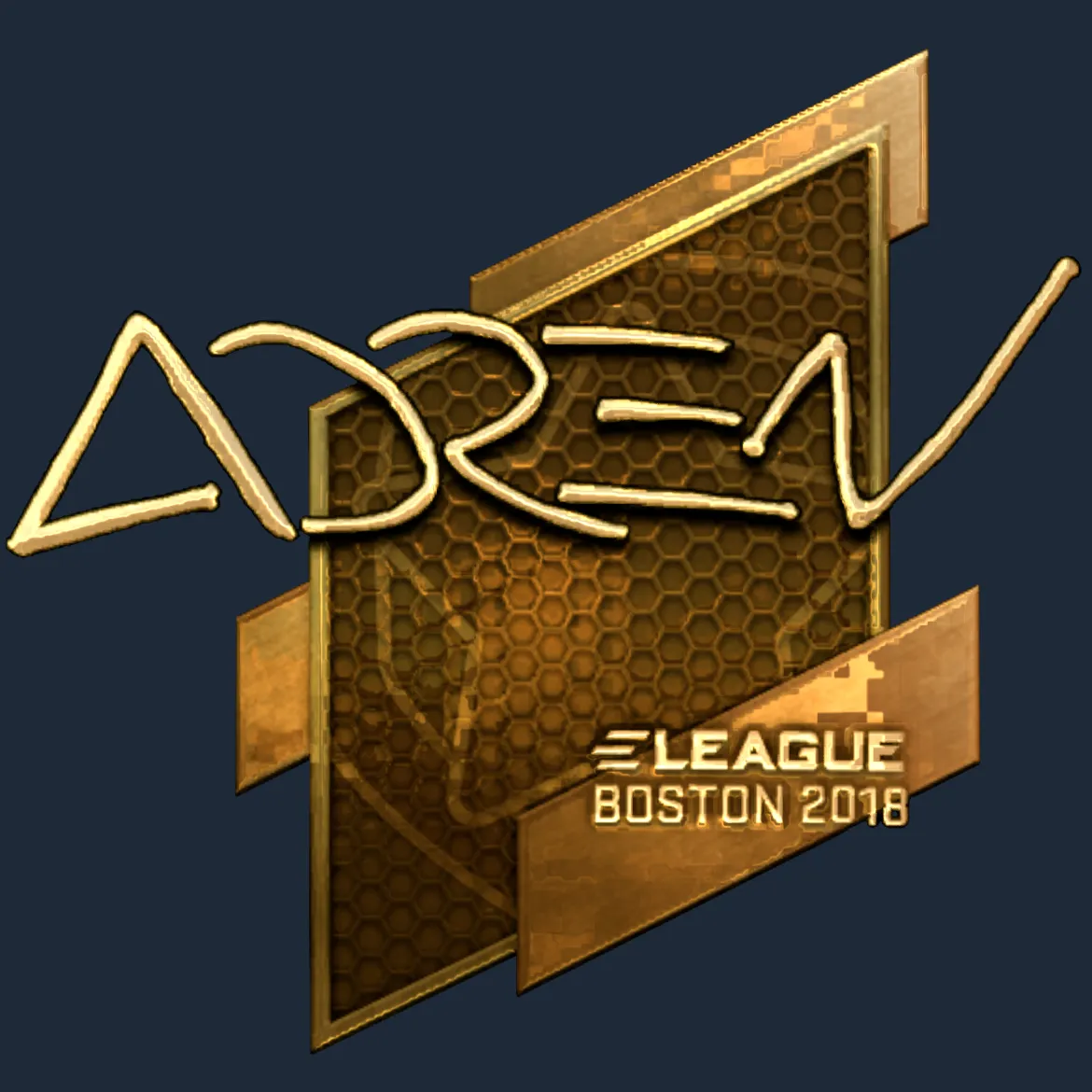Sticker | AdreN (Gold) | Boston 2018