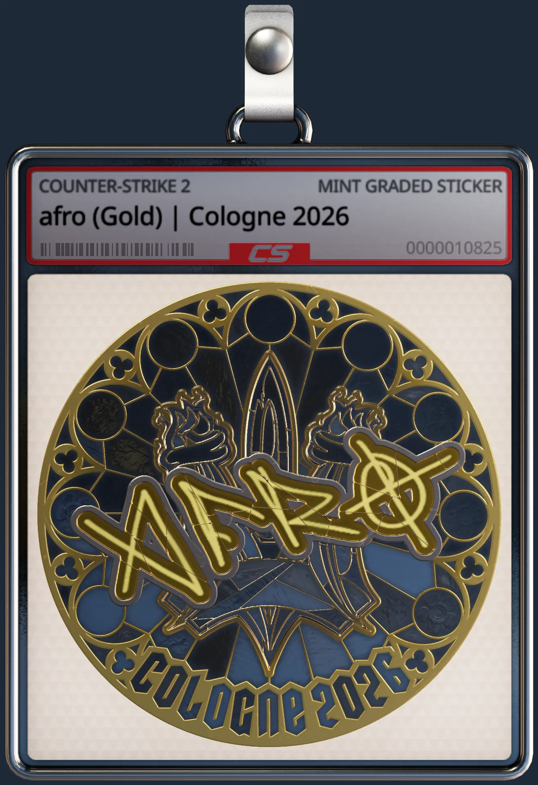 Sticker | afro (Gold) | Cologne 2026