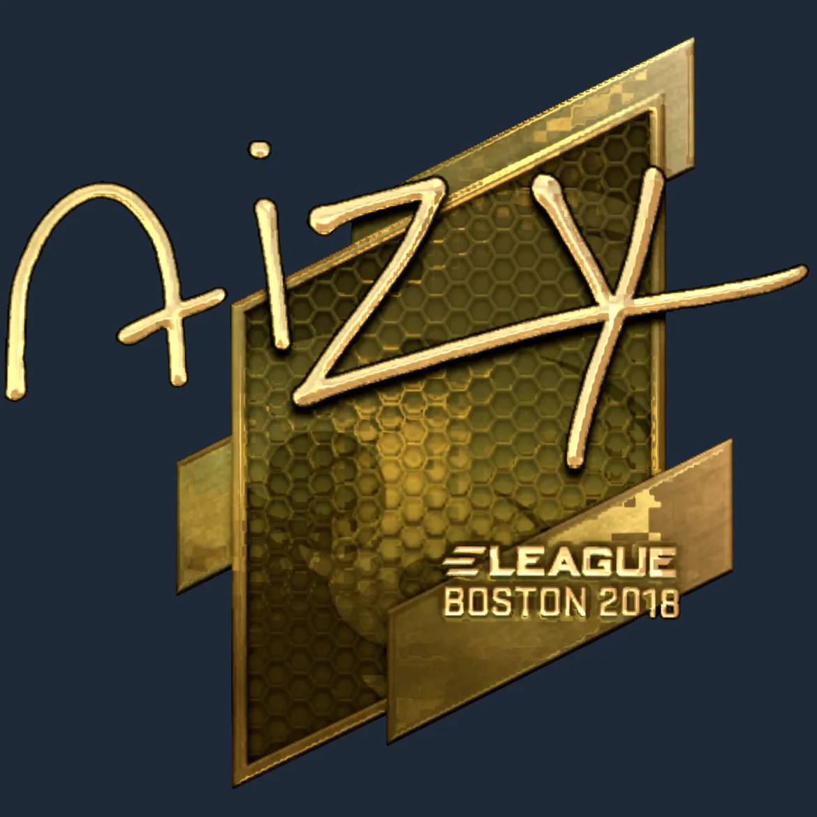 Sticker | aizy (Gold) | Boston 2018