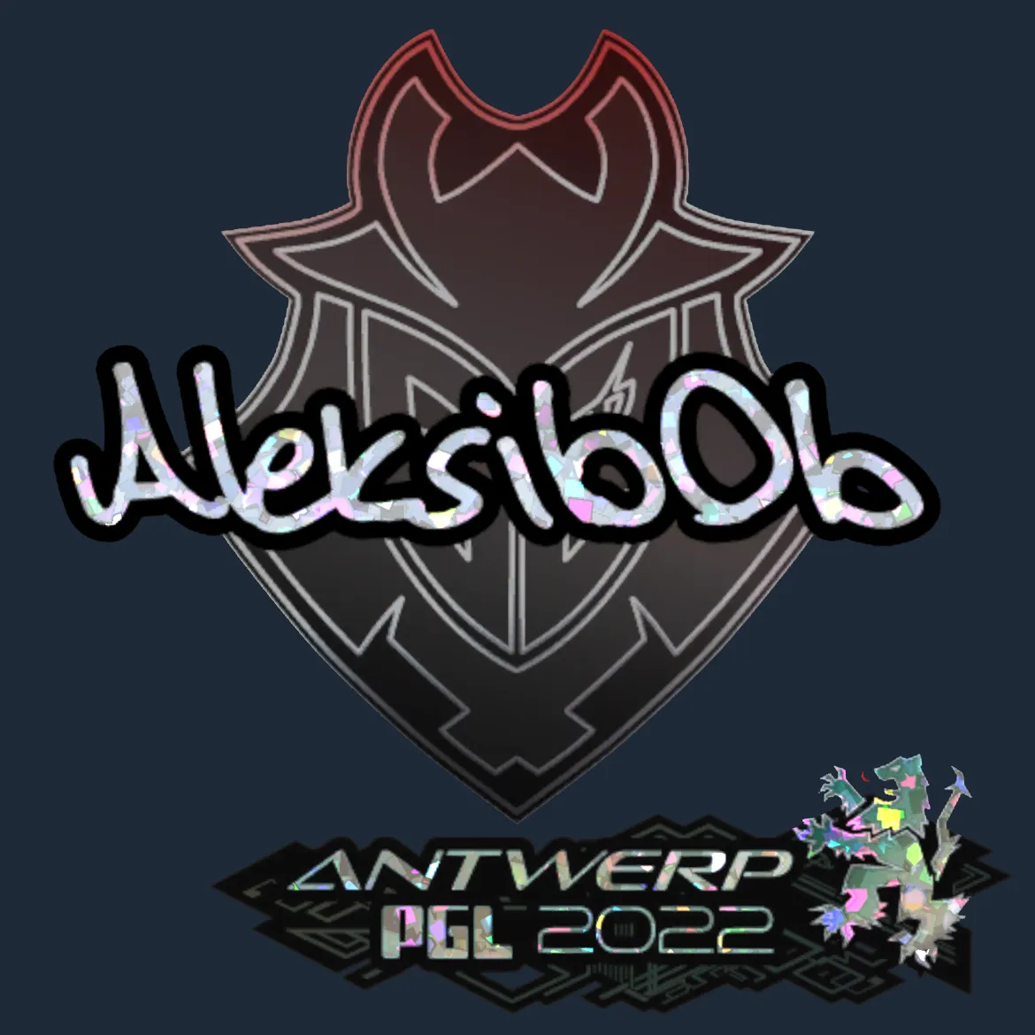 Sticker | Aleksib (Glitter) | Antwerp 2022