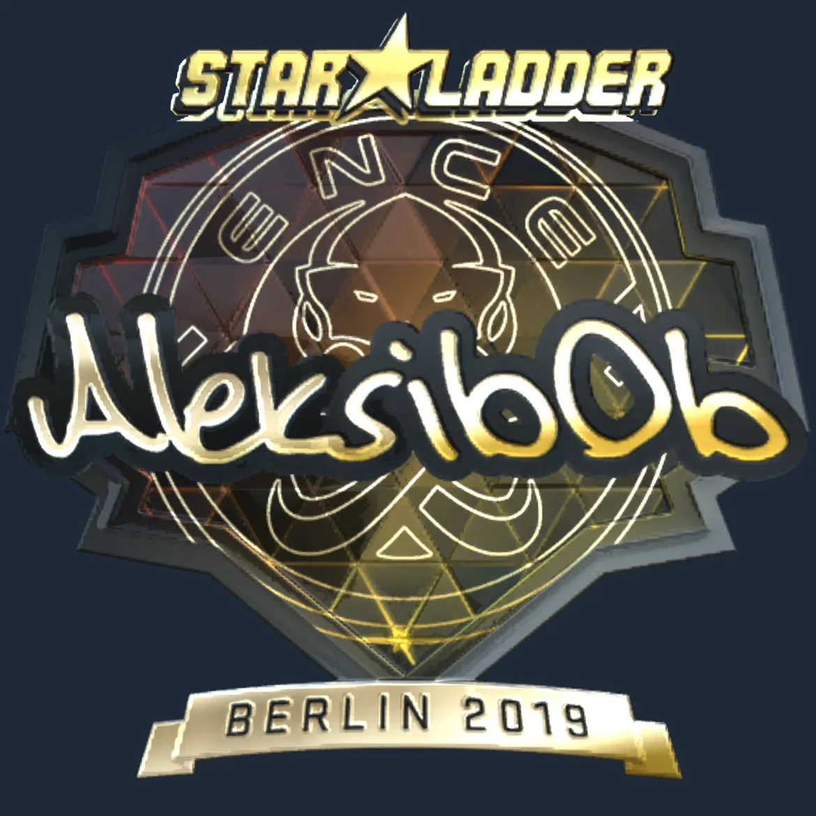 Sticker | Aleksib (Gold) | Berlin 2019