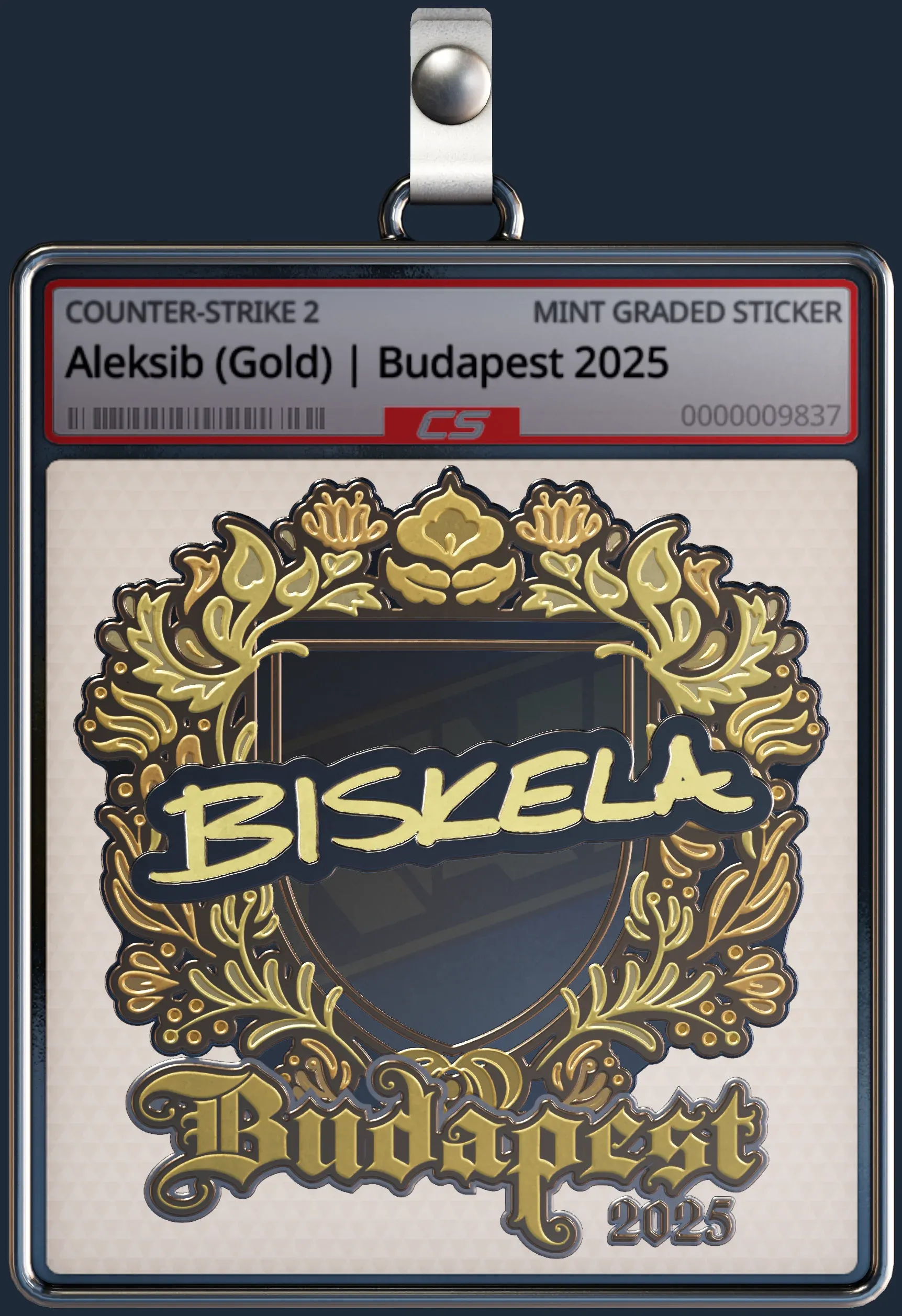 Sticker | Aleksib (Gold) | Budapest 2025