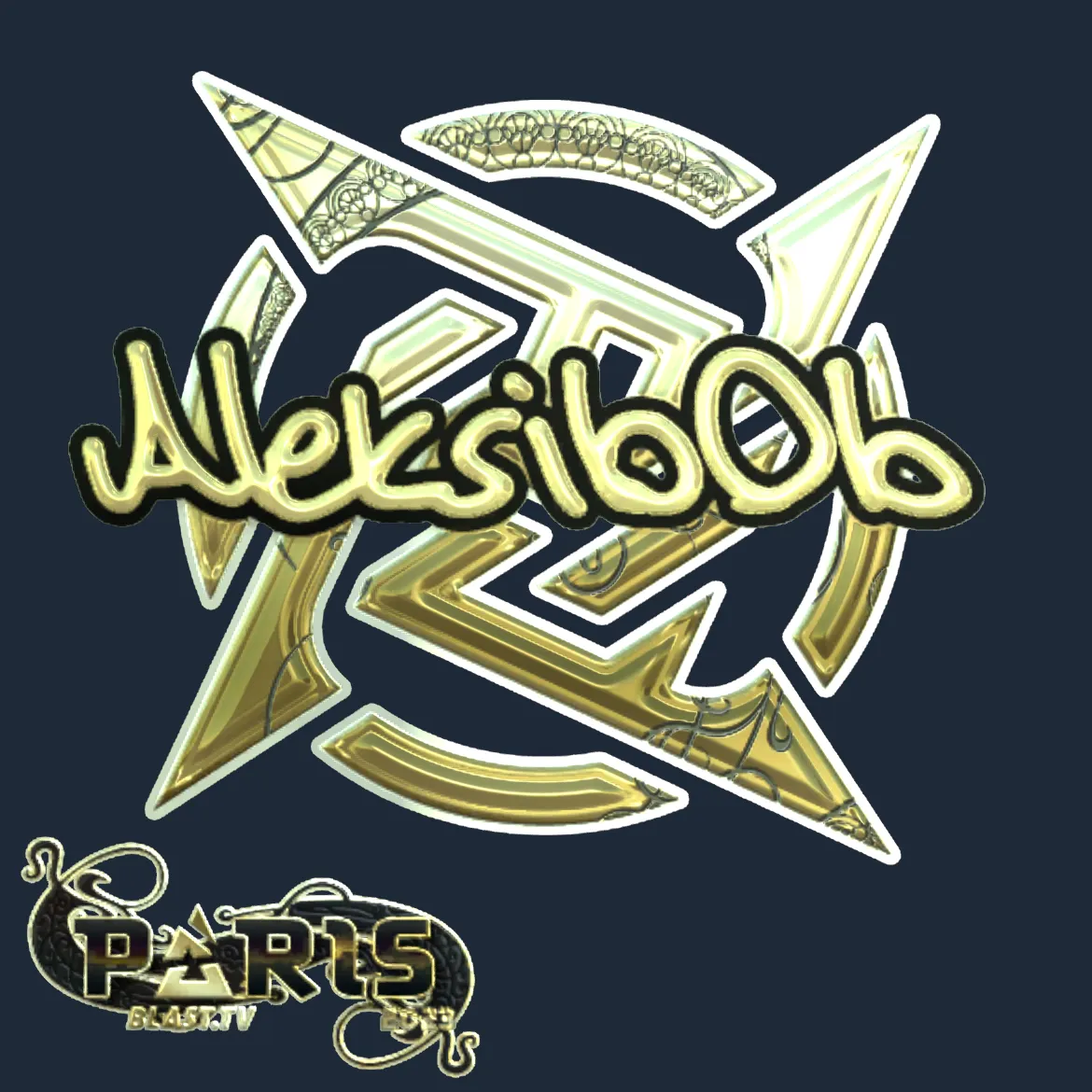 Sticker | Aleksib (Gold) | Paris 2023