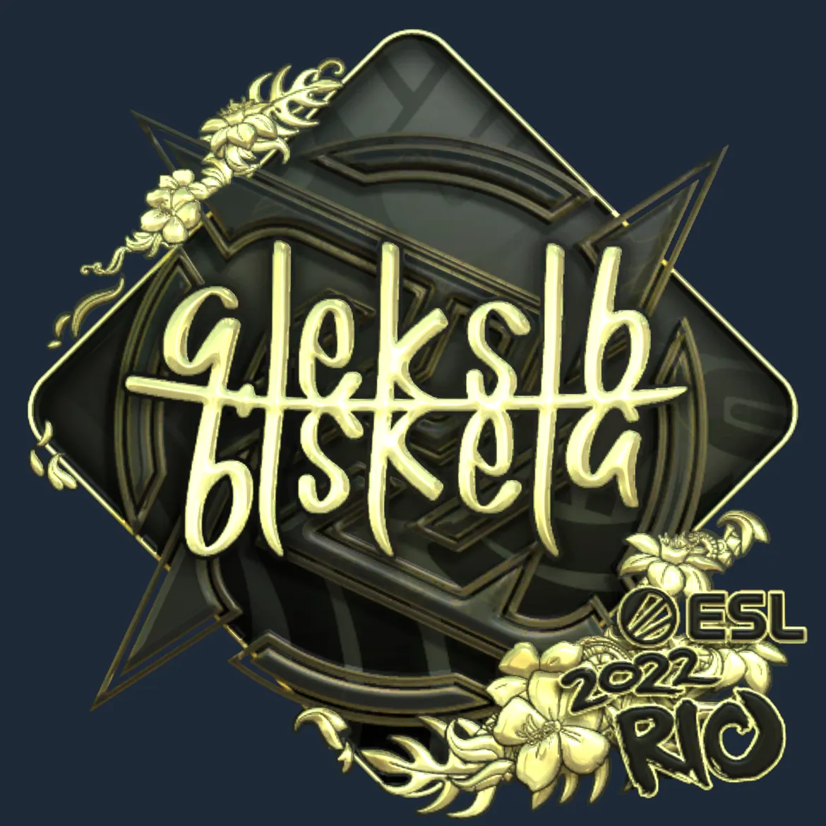 Sticker | Aleksib (Gold) | Rio 2022