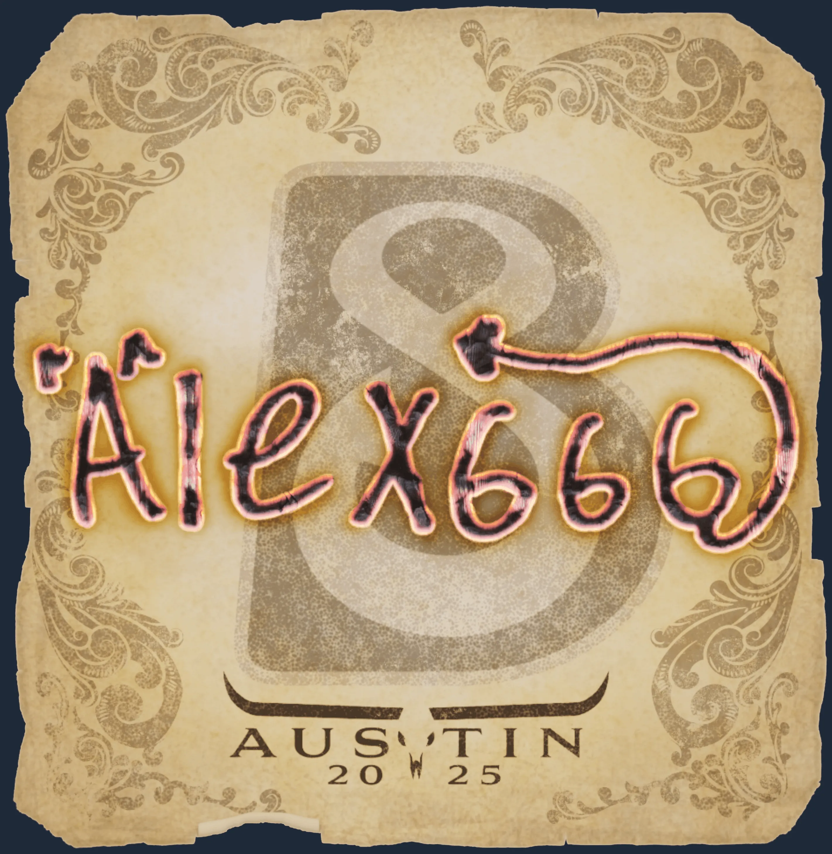 Sticker | alex666 | Austin 2025