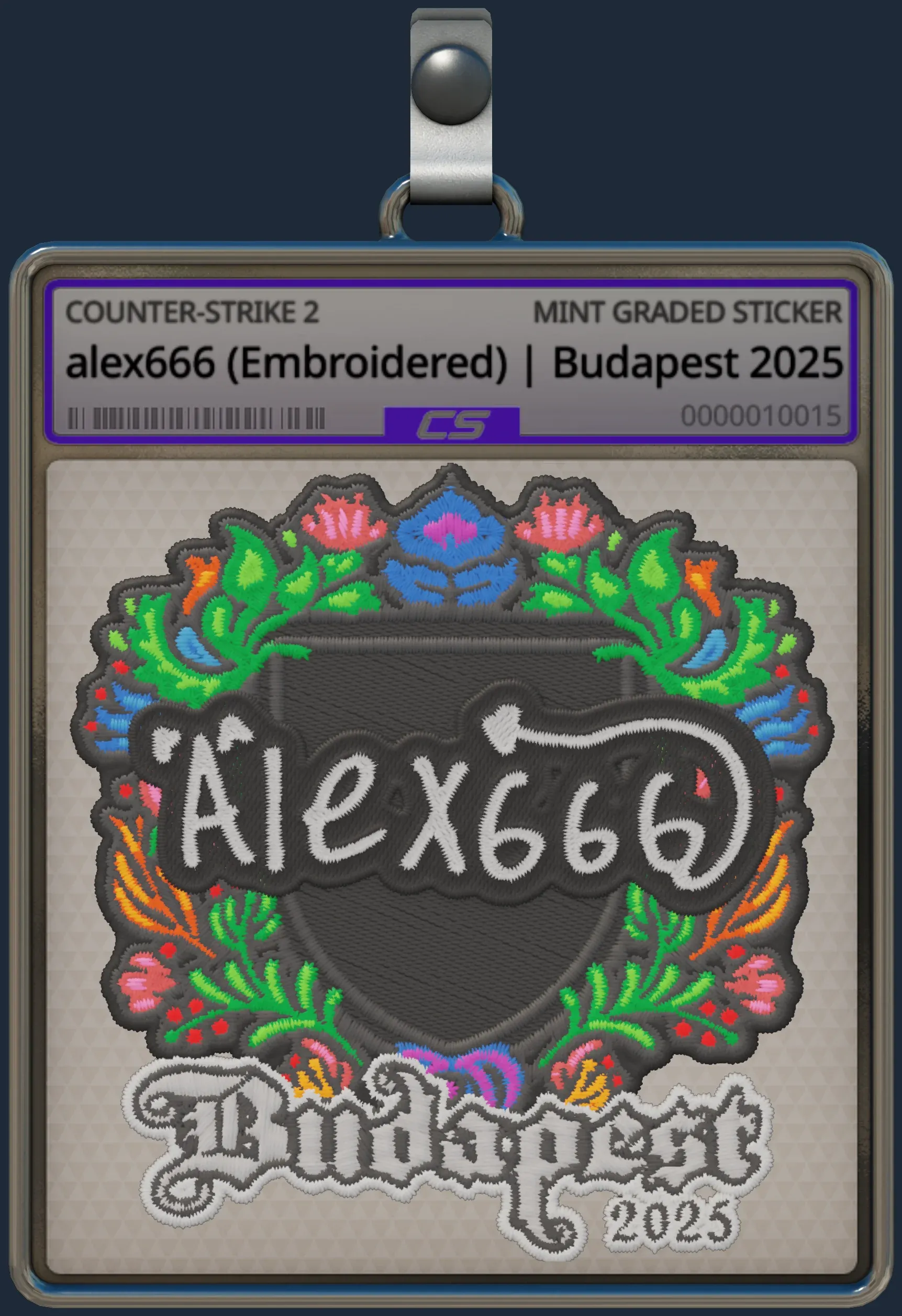 Sticker | alex666 (Embroidered) | Budapest 2025