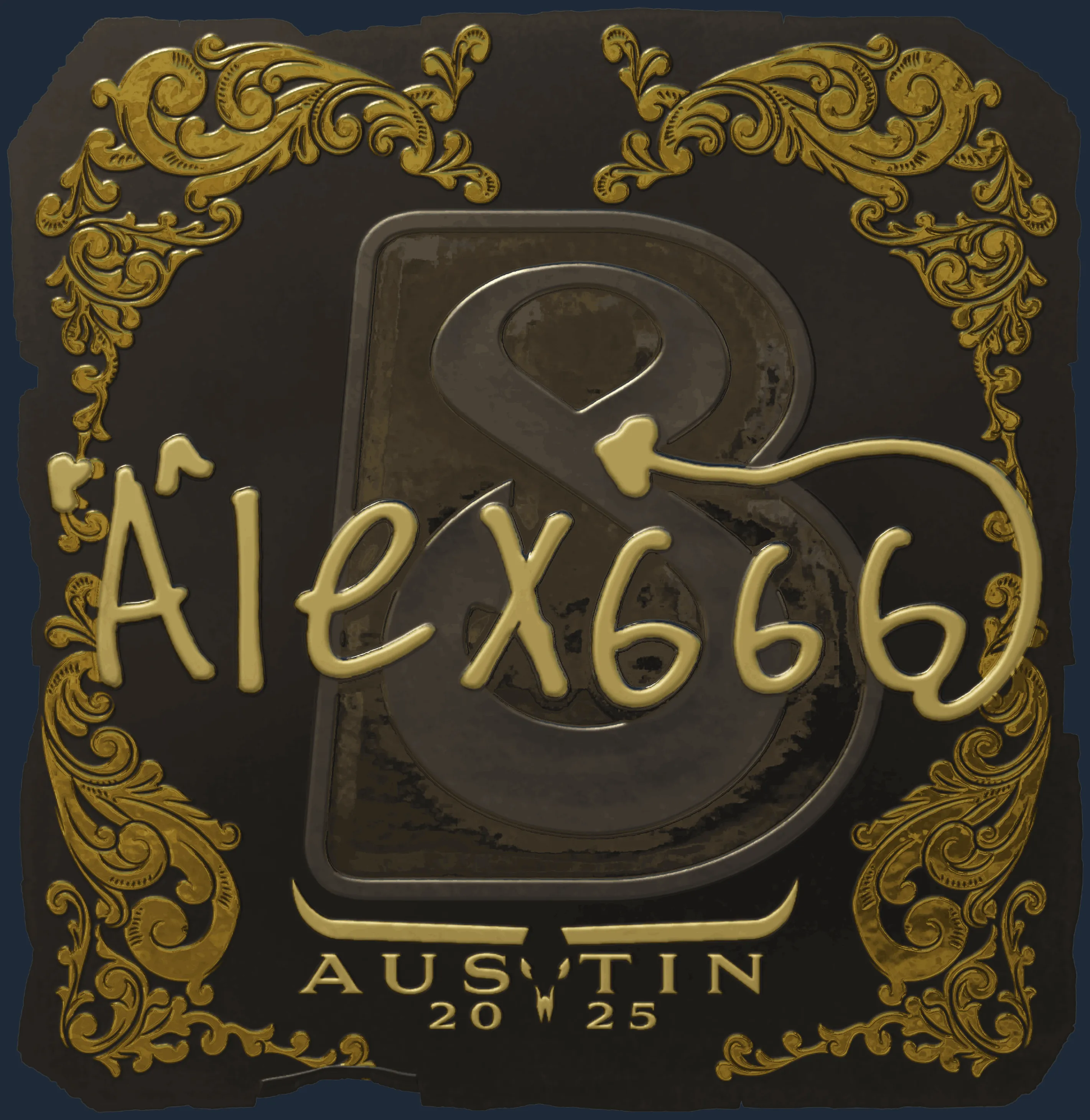 Sticker | alex666 (Gold) | Austin 2025