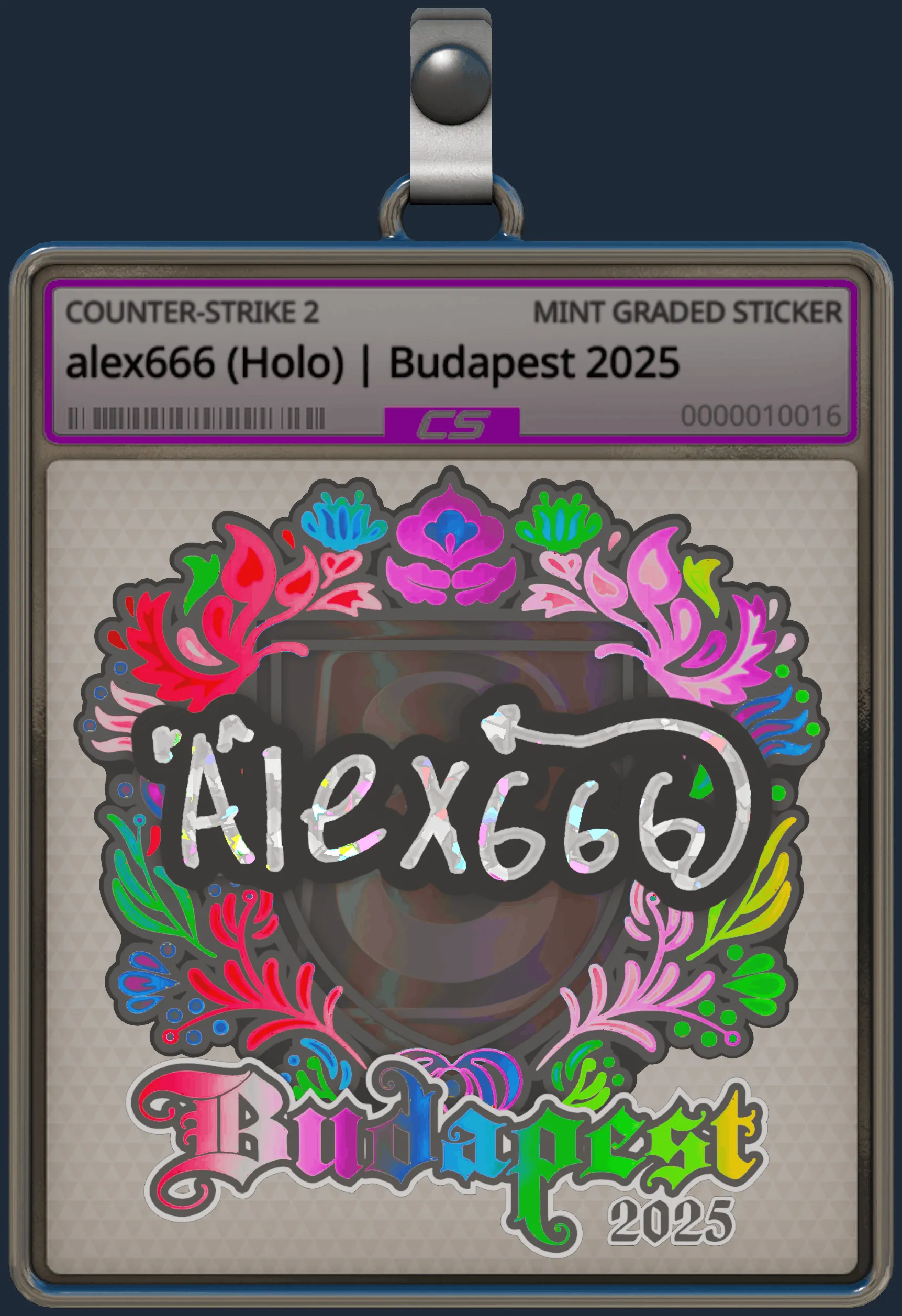 Sticker | alex666 (Holo) | Budapest 2025