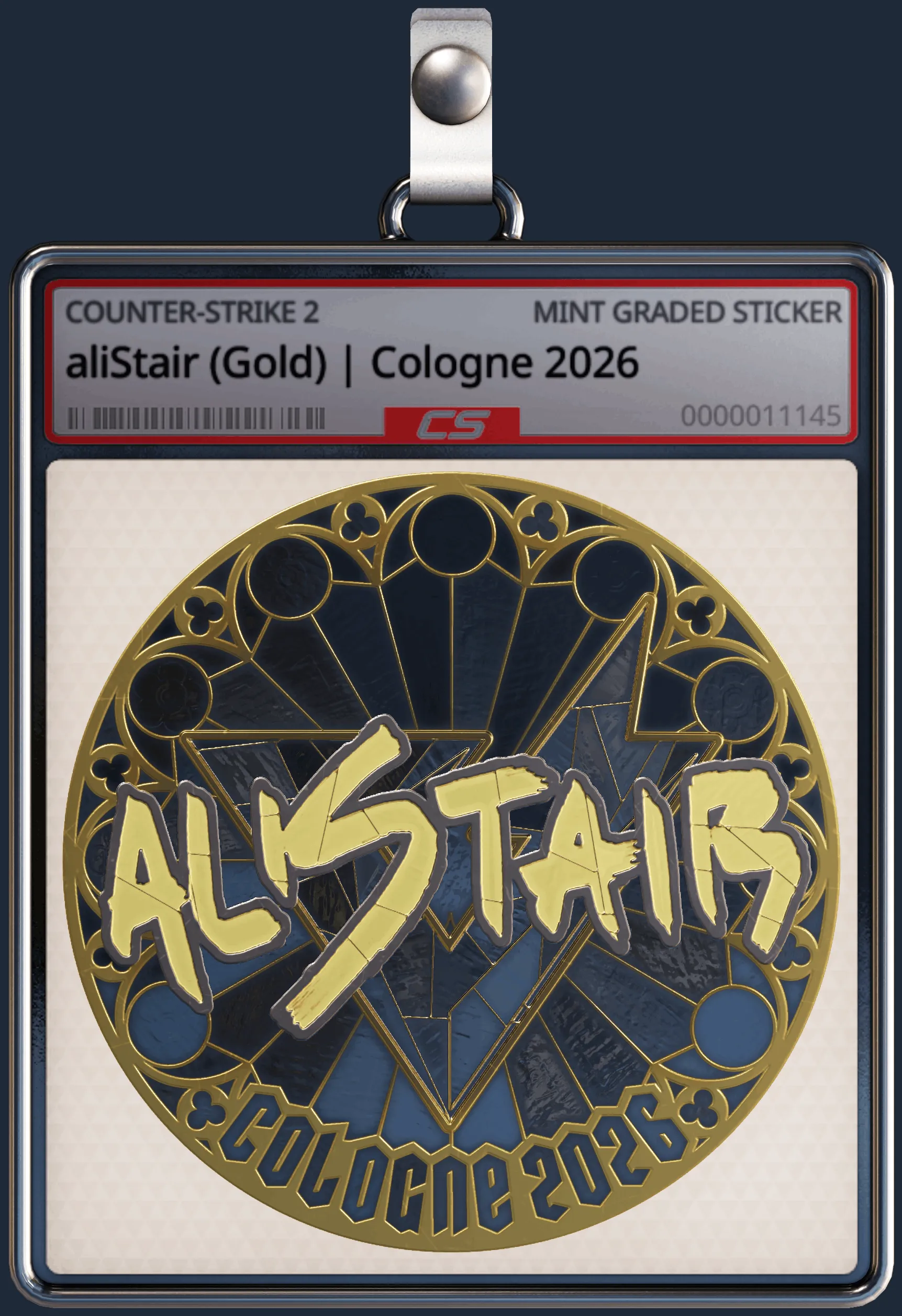 Sticker | aliStair (Gold) | Cologne 2026