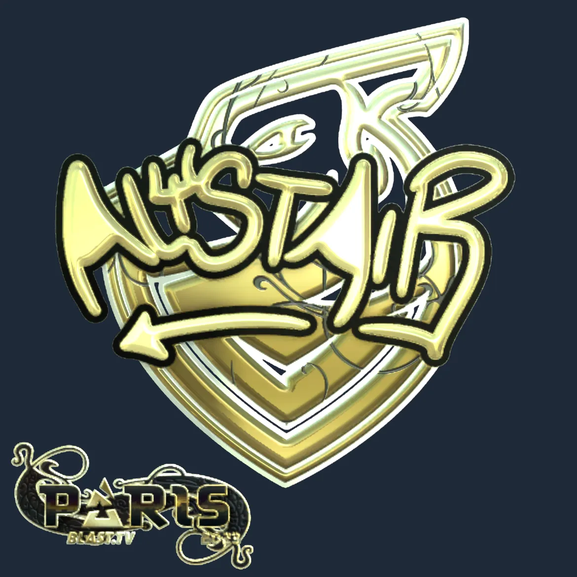 Sticker | aliStair (Gold) | Paris 2023