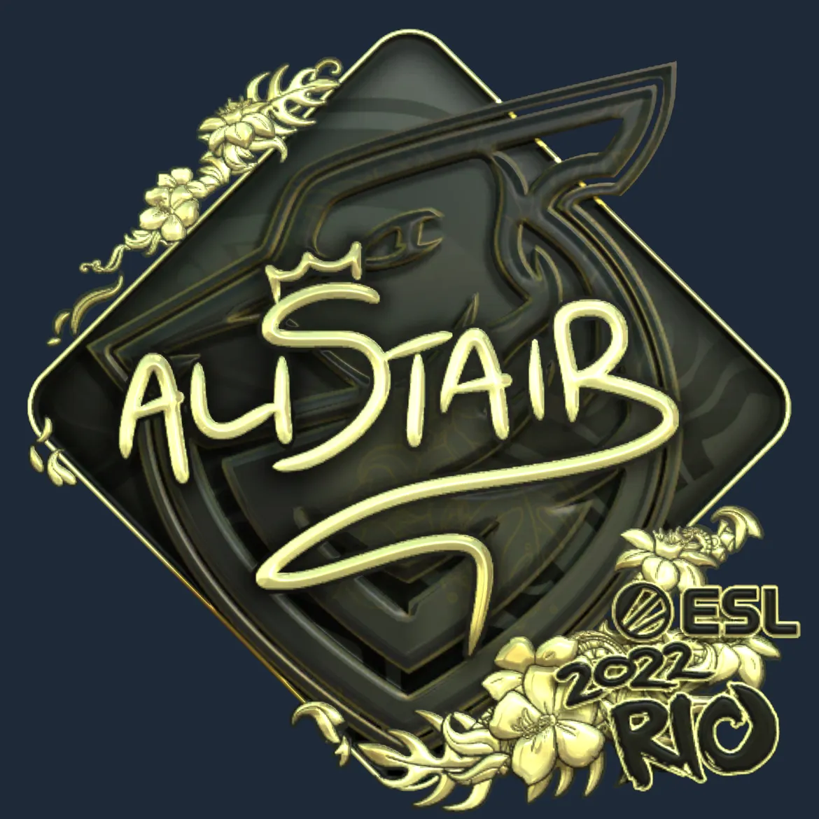Sticker | aliStair (Gold) | Rio 2022