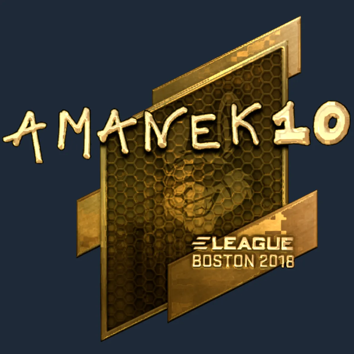 Sticker | AmaNEk (Gold) | Boston 2018
