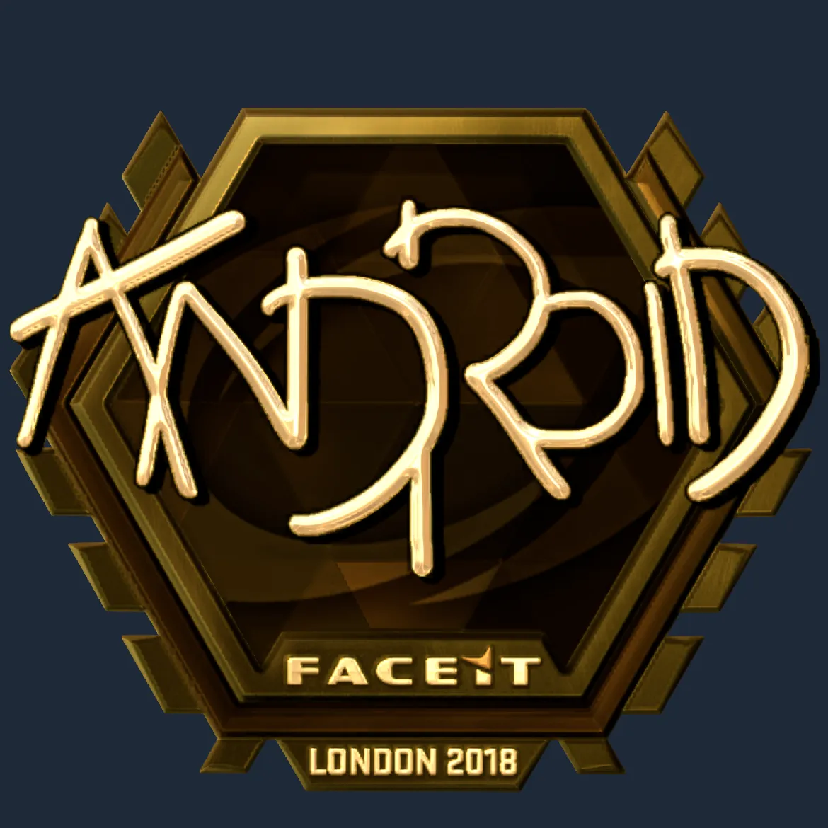 Sticker | ANDROID (Gold) | London 2018