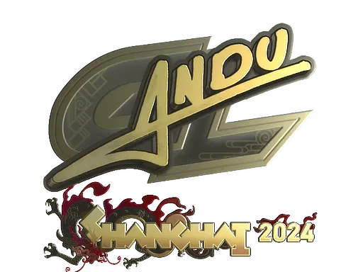Sticker | aNdu (Gold) | Shanghai 2024