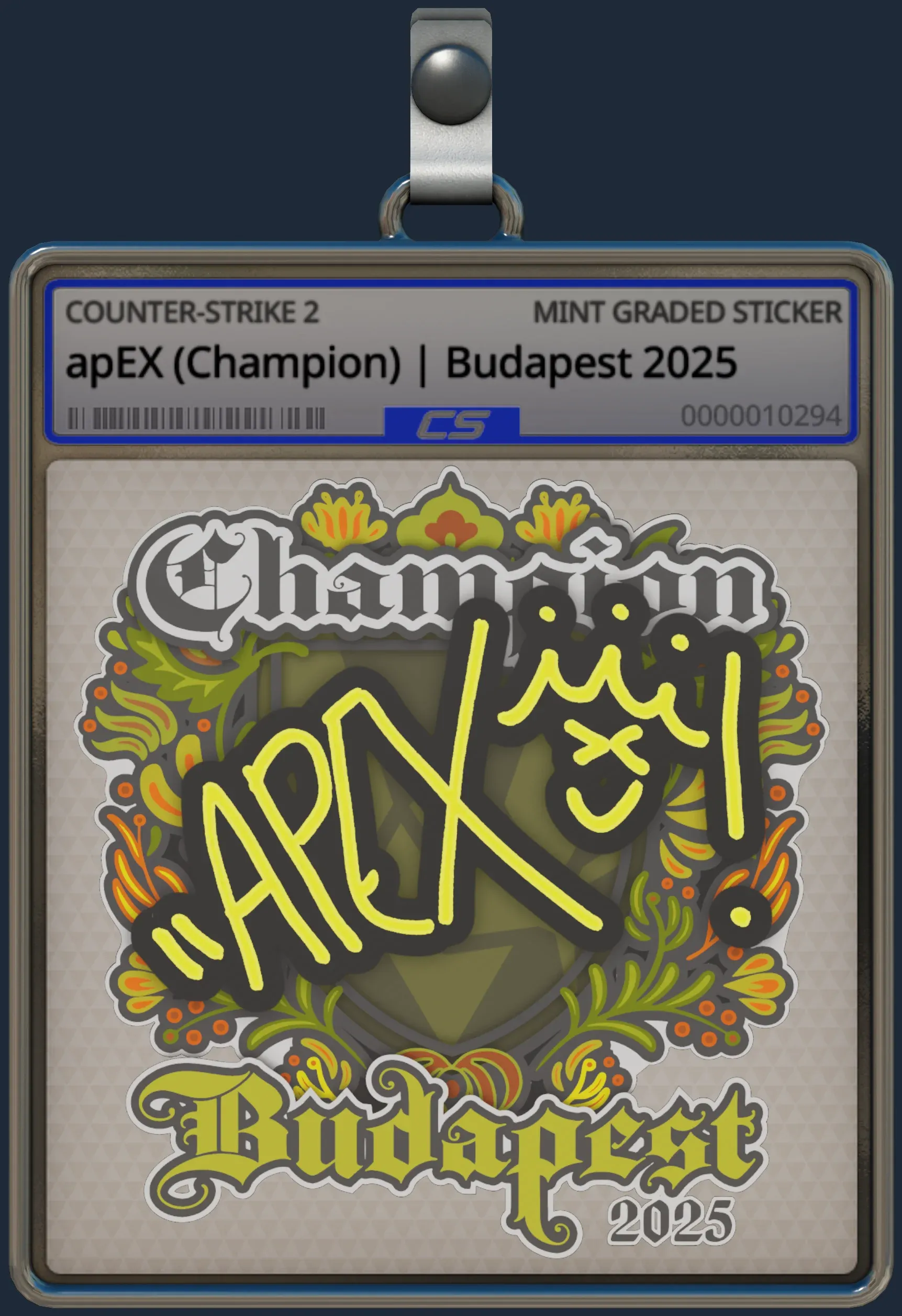 Sticker | apEX (Champion) | Budapest 2025