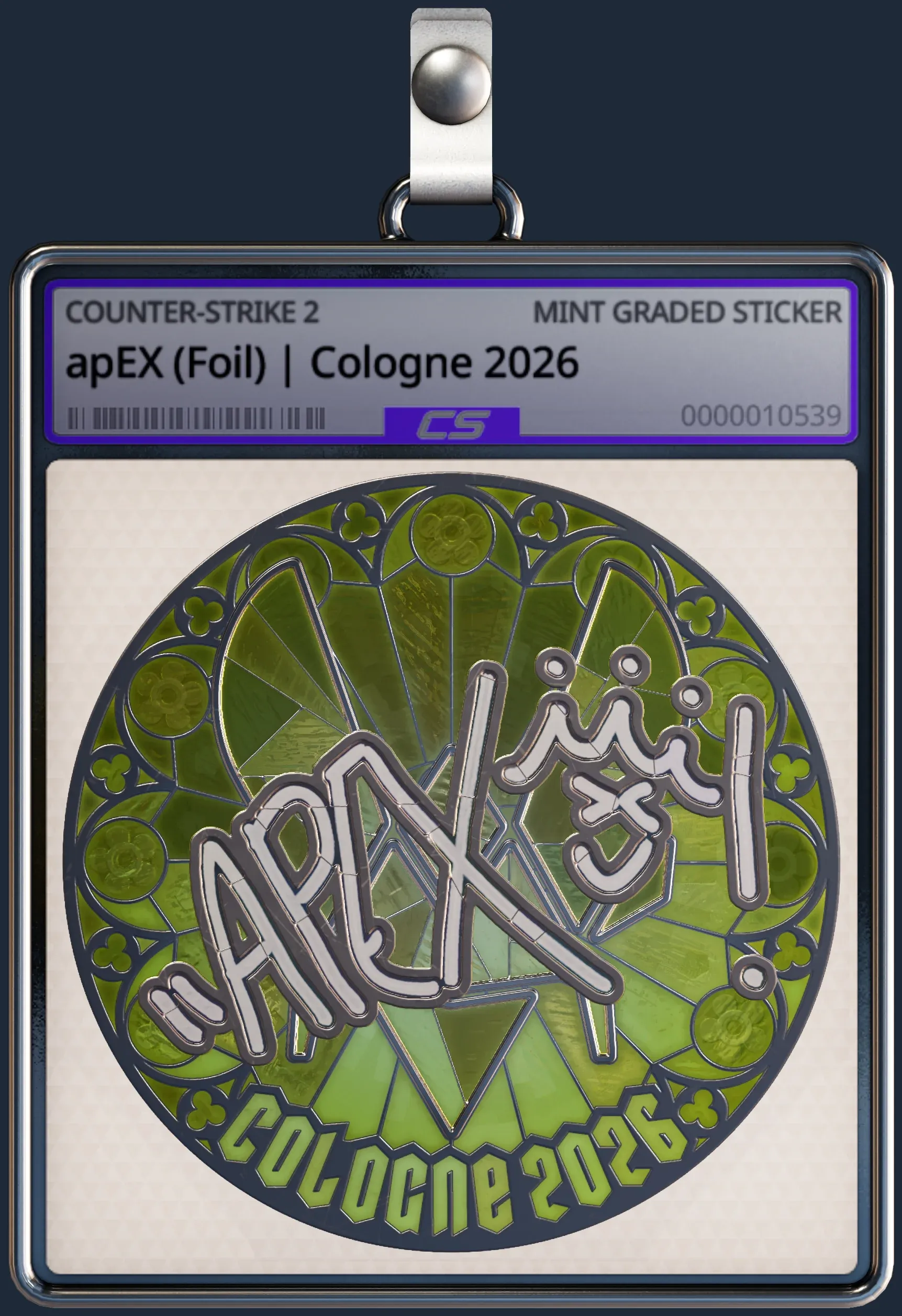 Sticker | apEX (Foil) | Cologne 2026
