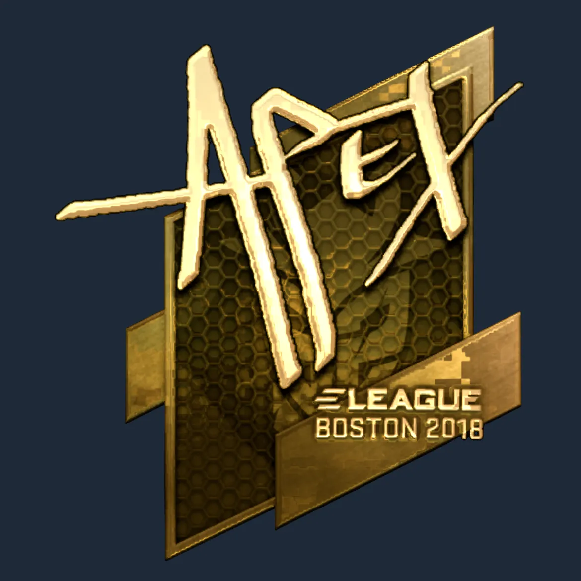 Sticker | apEX (Gold) | Boston 2018