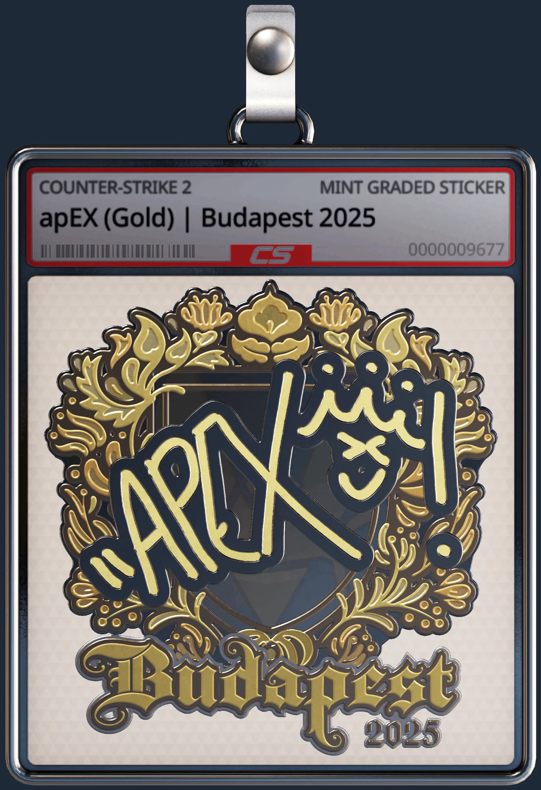 Sticker | apEX (Gold) | Budapest 2025