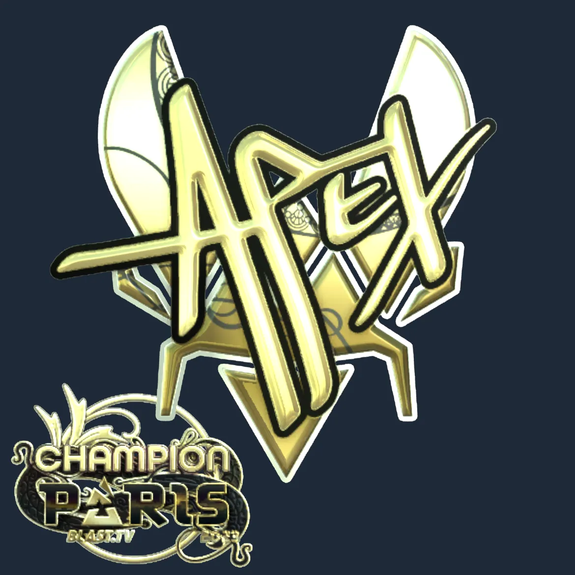 Sticker | apEX (Gold, Champion) | Paris 2023