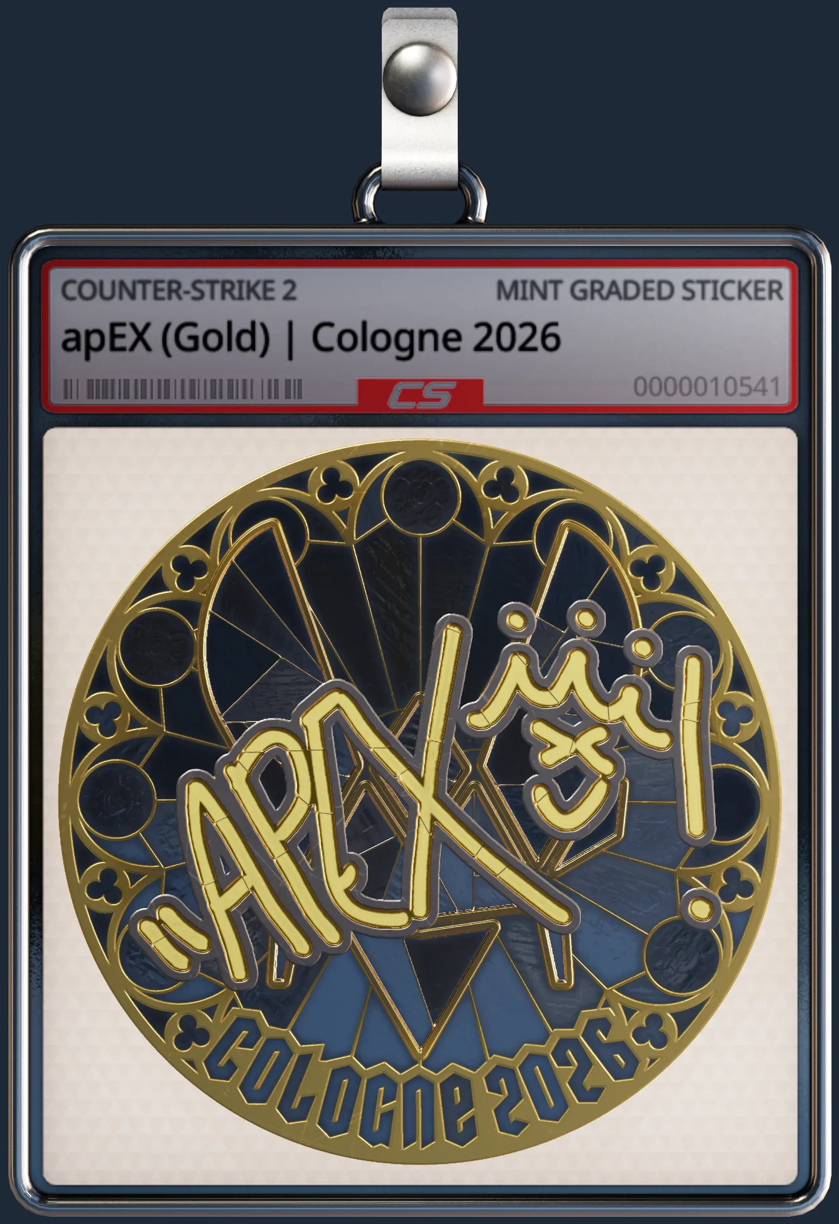 Sticker | apEX (Gold) | Cologne 2026