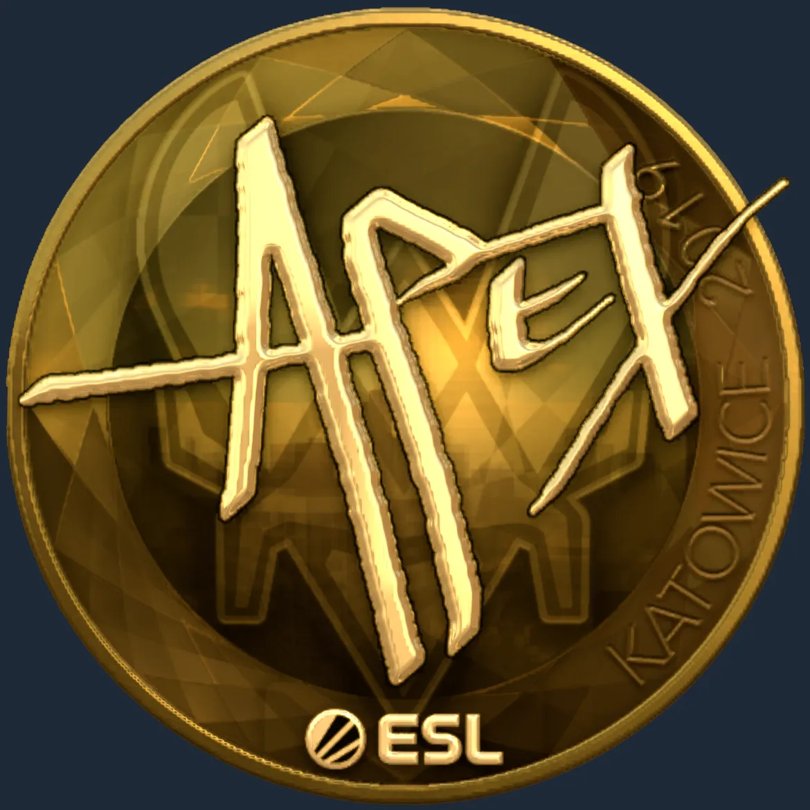 Sticker | apEX (Gold) | Katowice 2019