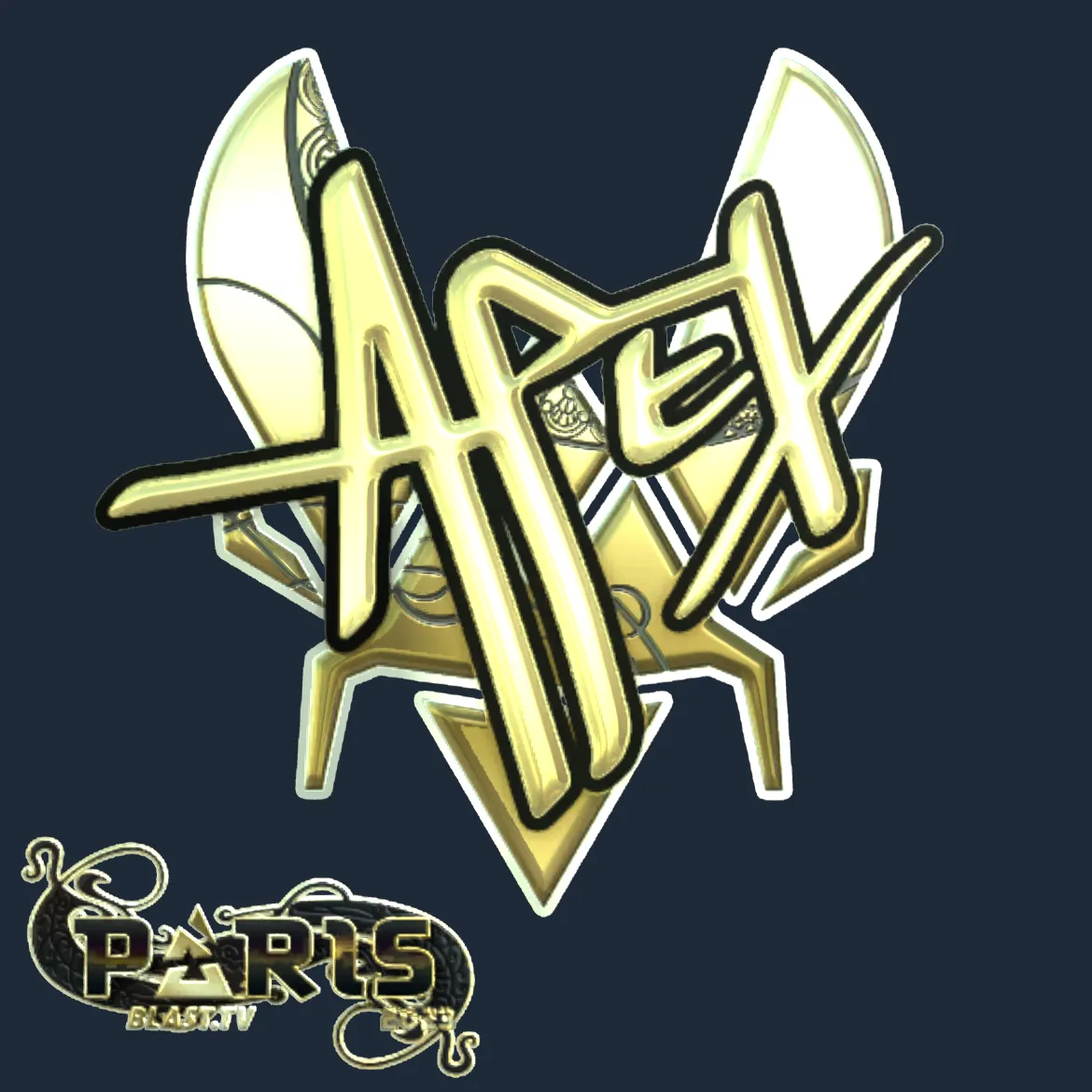 Sticker | apEX (Gold) | Paris 2023