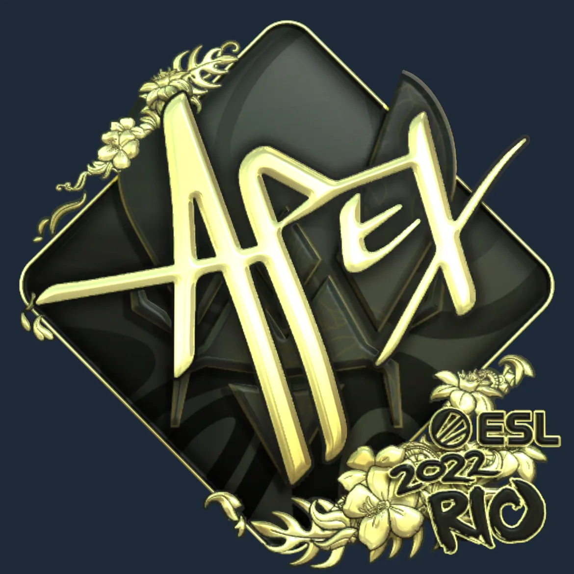 Sticker | apEX (Gold) | Rio 2022