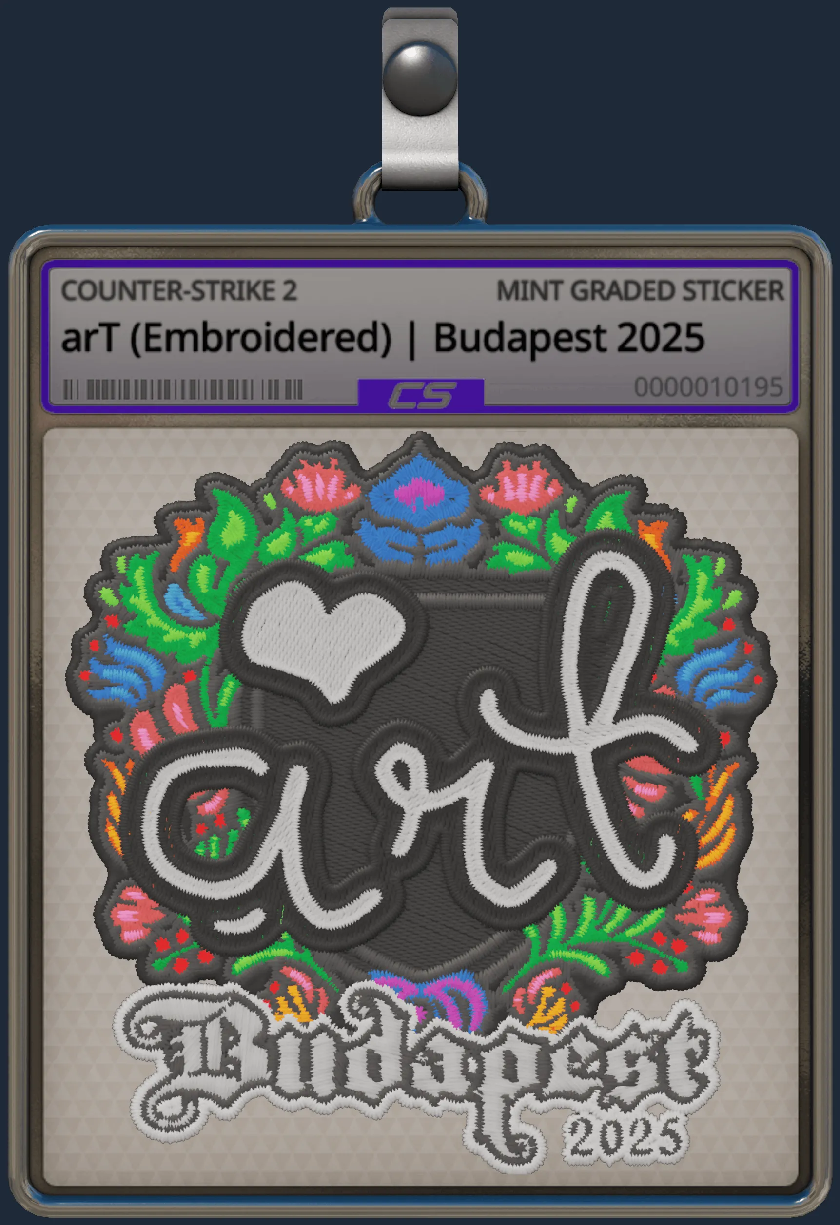 Sticker | arT (Embroidered) | Budapest 2025