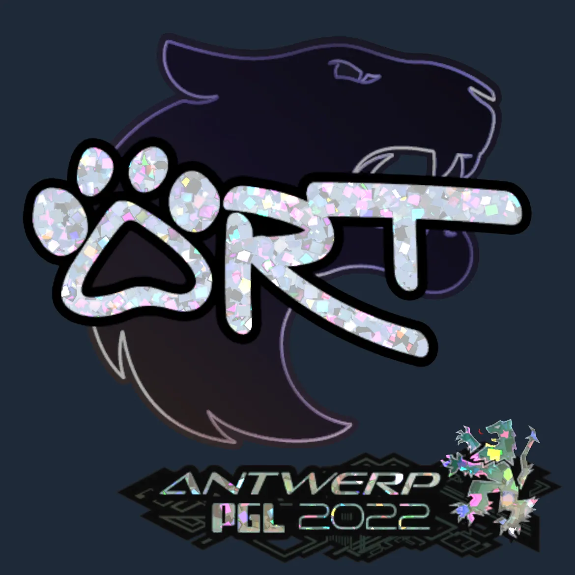 Sticker | arT (Glitter) | Antwerp 2022