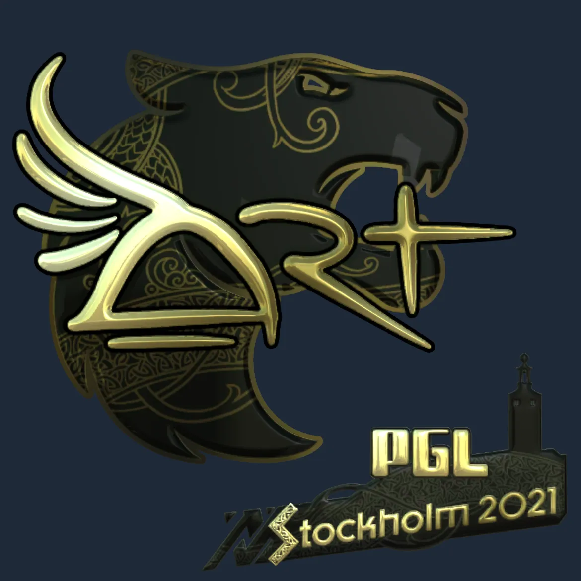 Sticker | arT (Gold) | Stockholm 2021