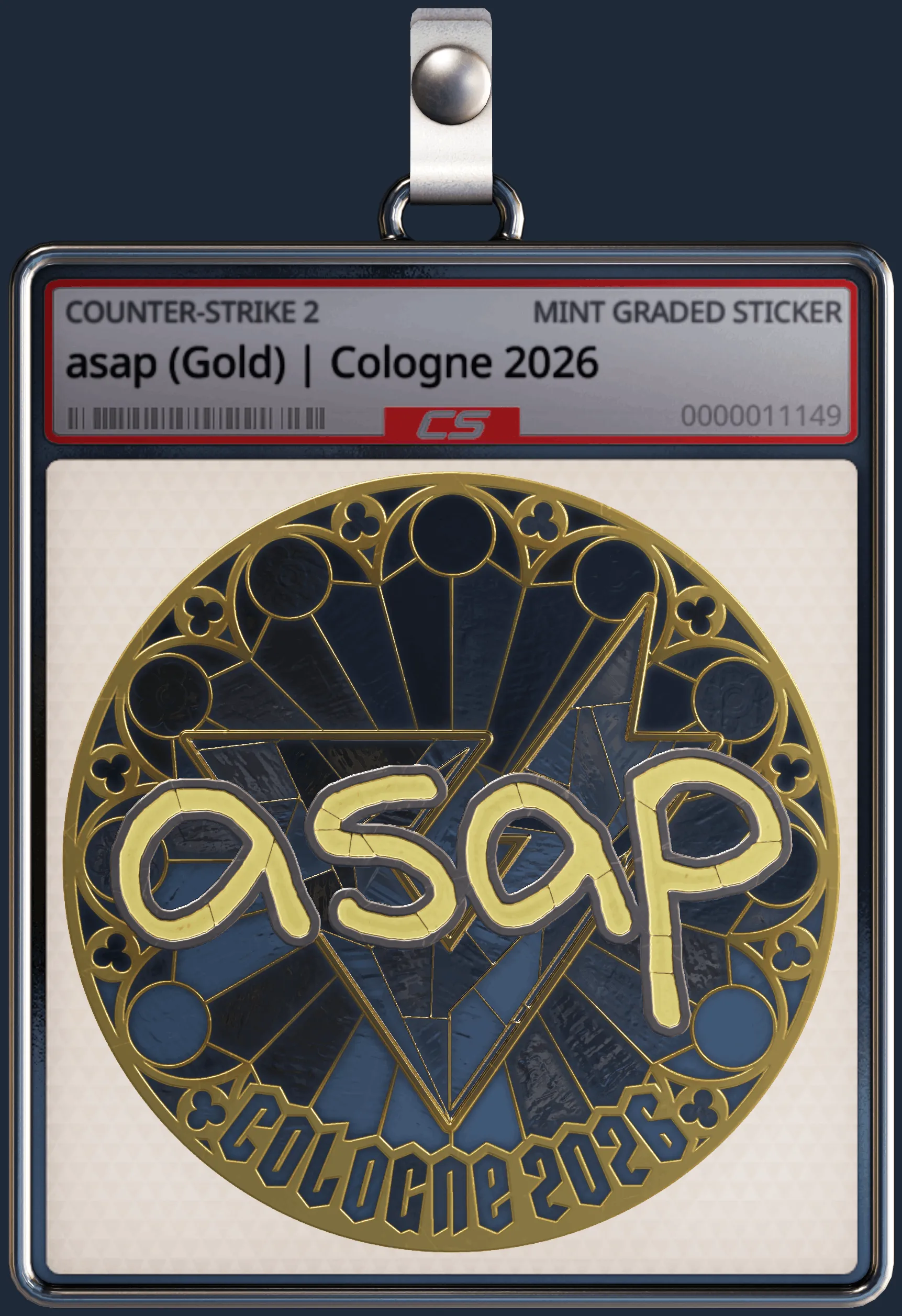 Sticker | asap (Gold) | Cologne 2026