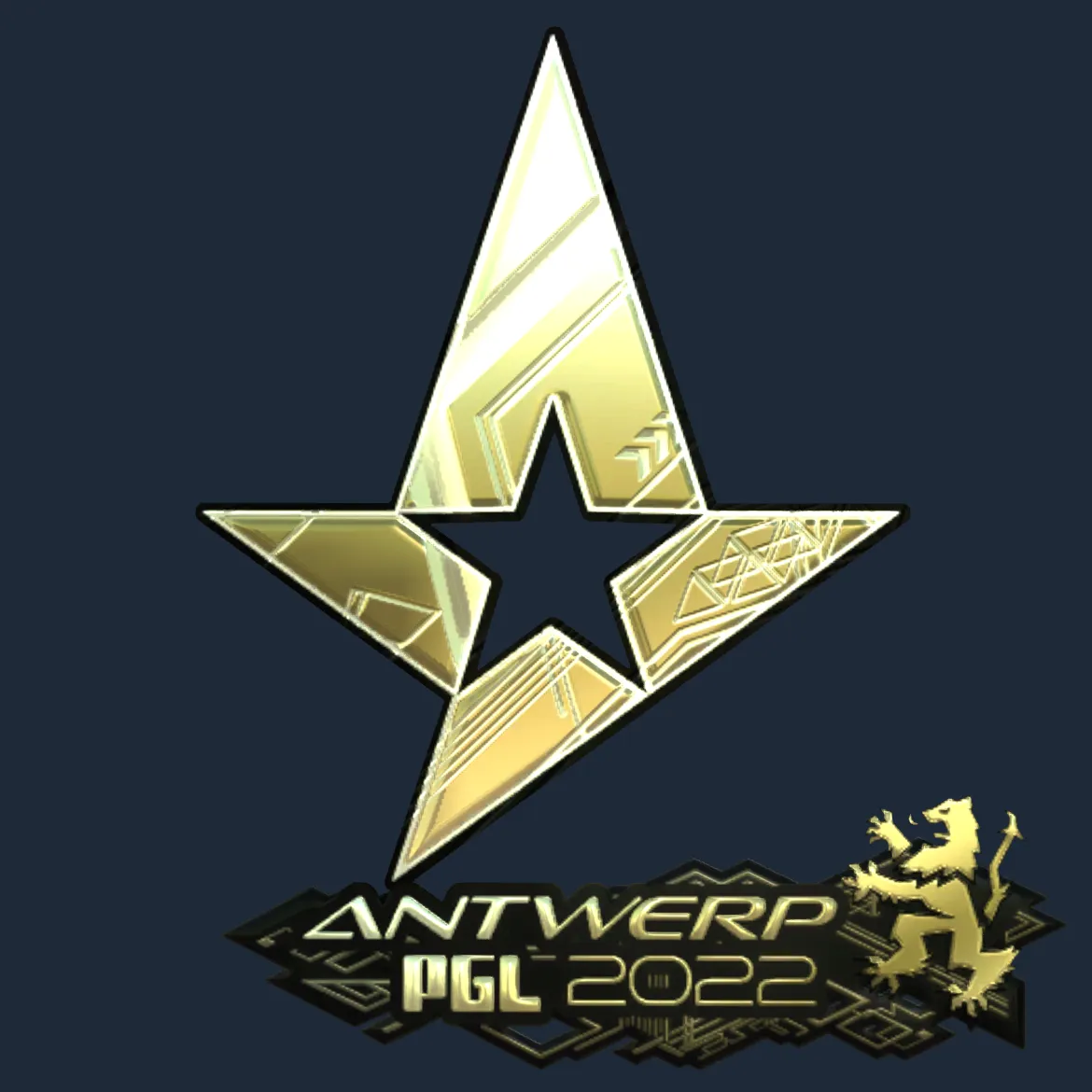 Sticker | Astralis (Gold) | Antwerp 2022