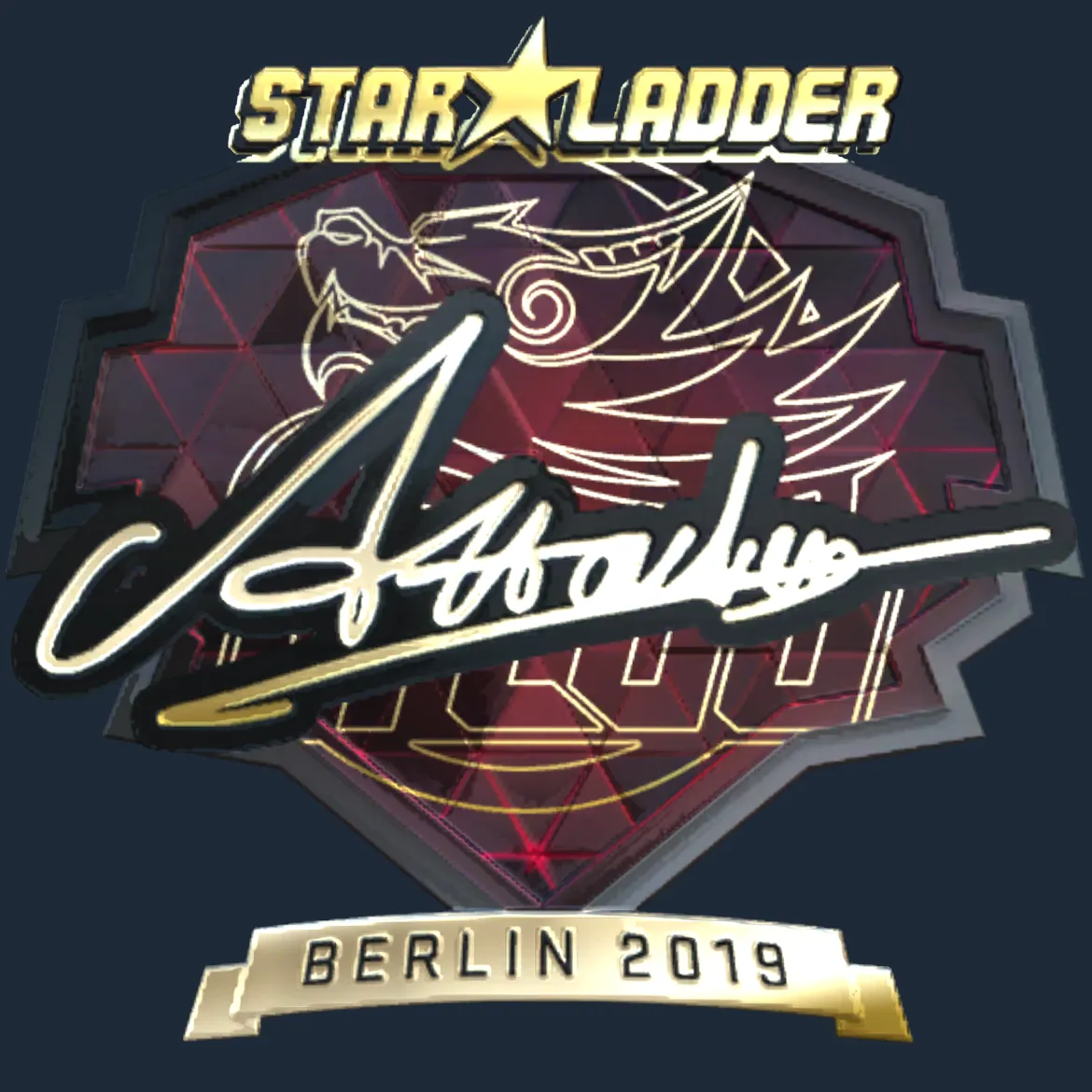 Sticker | Attacker (Gold) | Berlin 2019