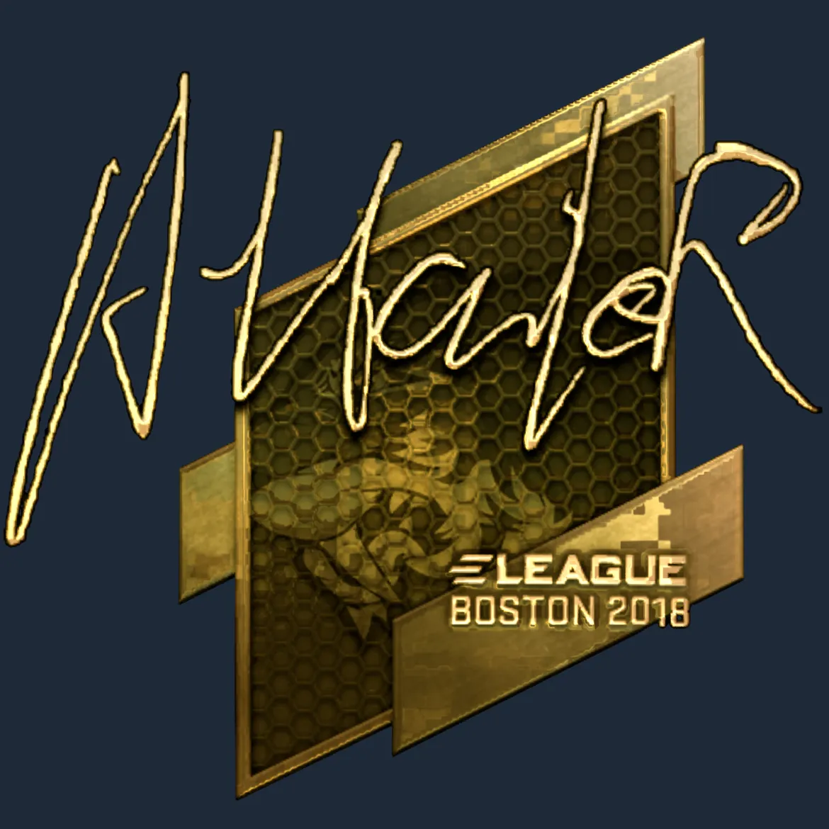 Sticker | Attacker (Gold) | Boston 2018