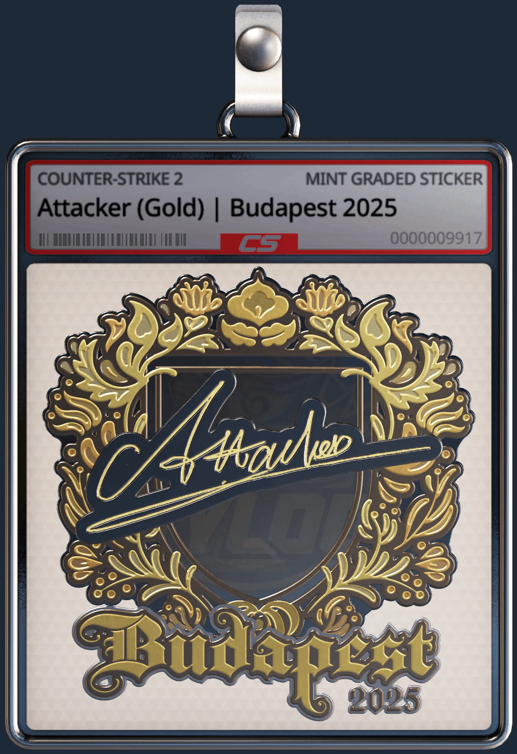 Sticker | Attacker (Gold) | Budapest 2025