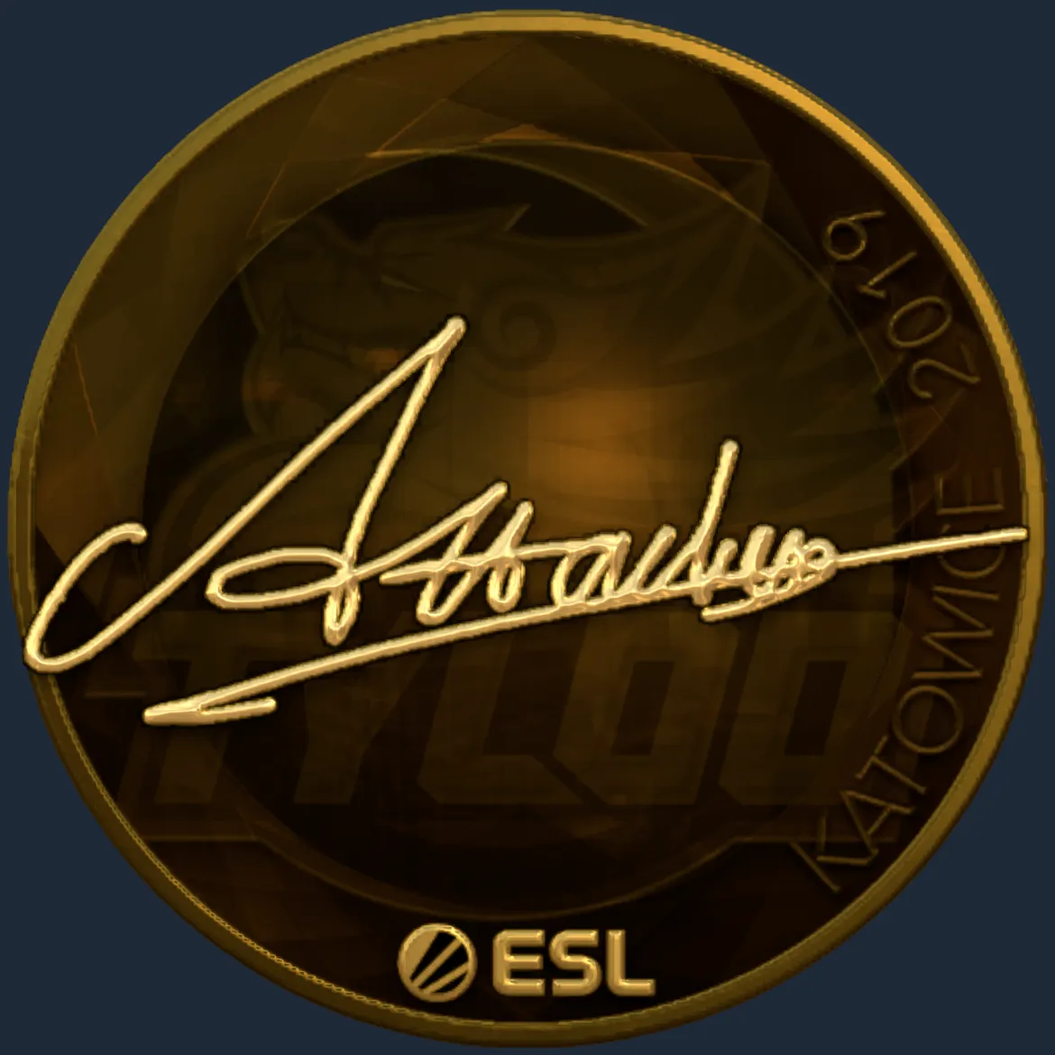 Sticker | Attacker (Gold) | Katowice 2019