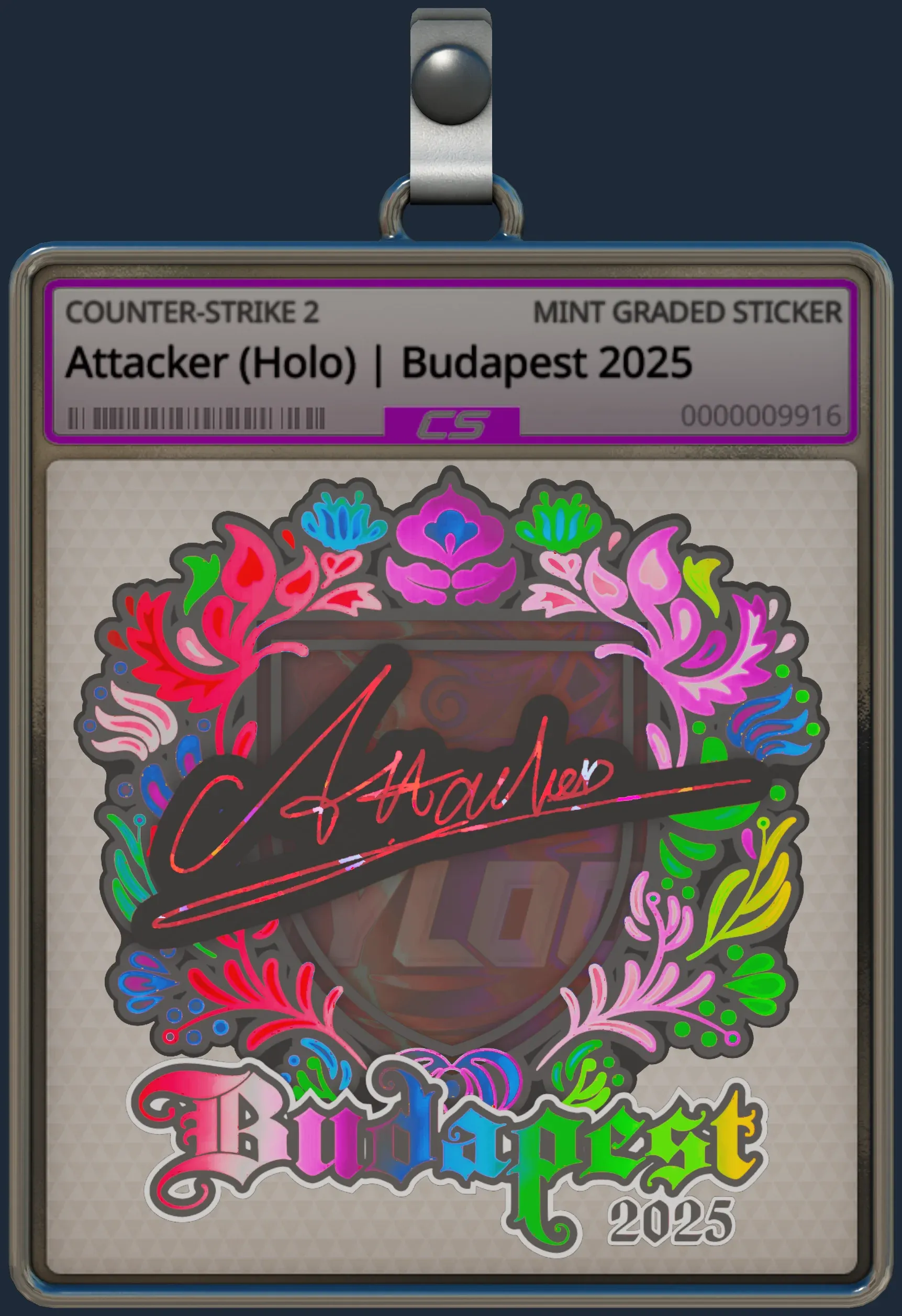 Sticker | Attacker (Holo) | Budapest 2025