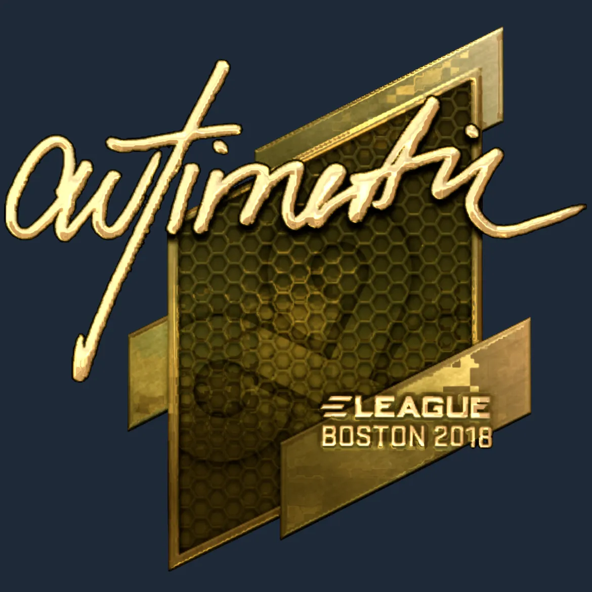 Sticker | autimatic (Gold) | Boston 2018