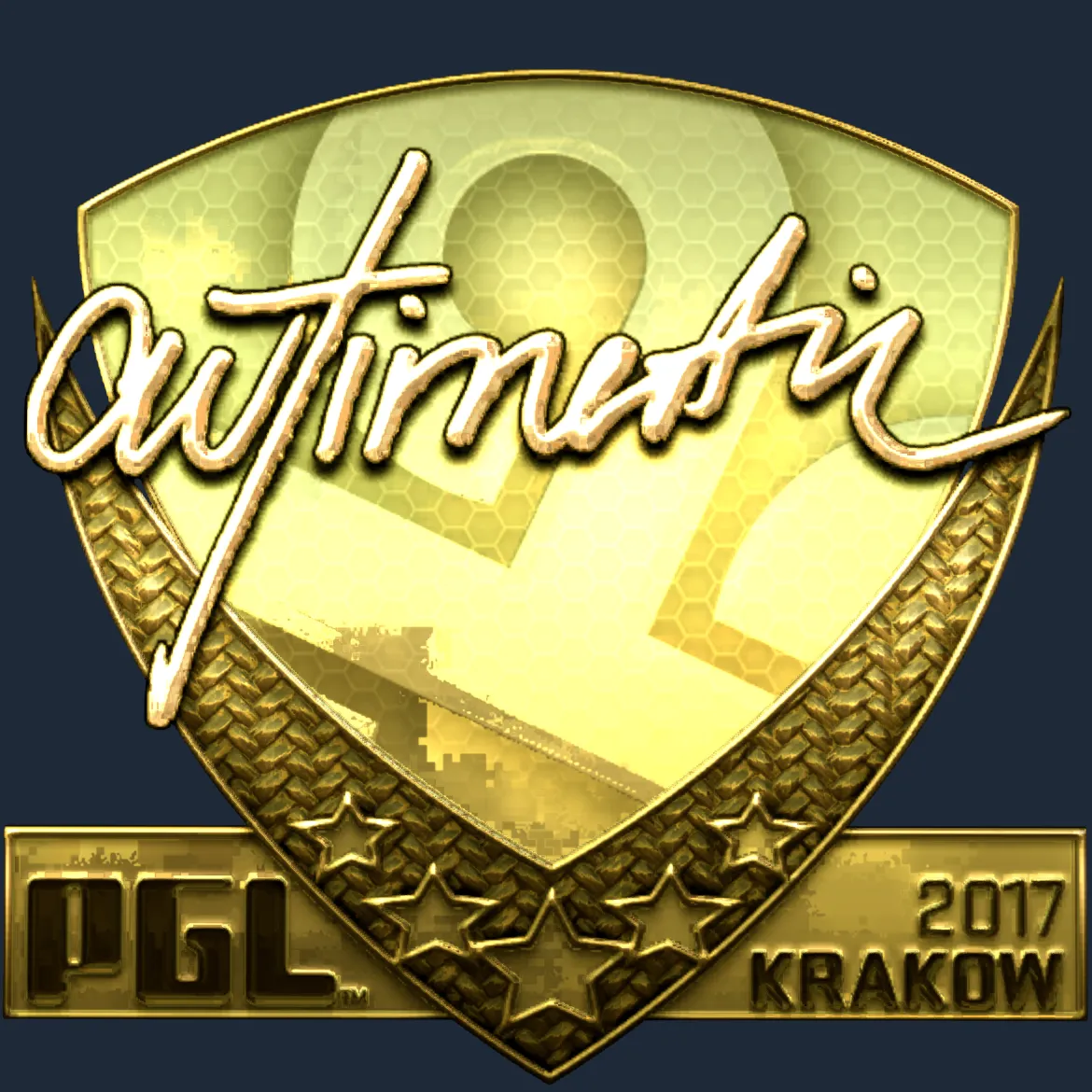 Sticker | autimatic (Gold) | Krakow 2017