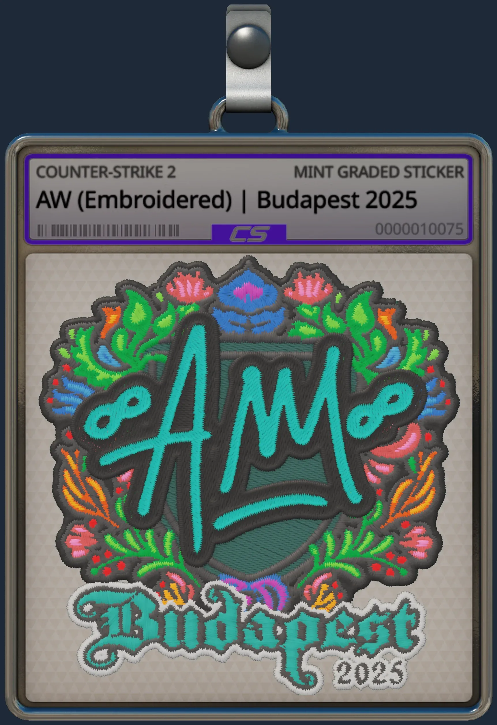 Sticker | AW (Embroidered) | Budapest 2025