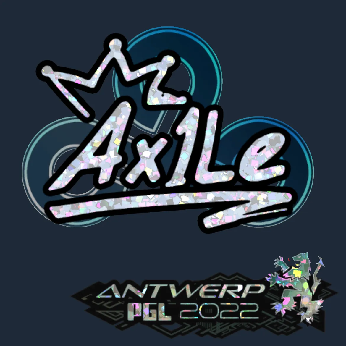 Sticker | Ax1Le (Glitter) | Antwerp 2022
