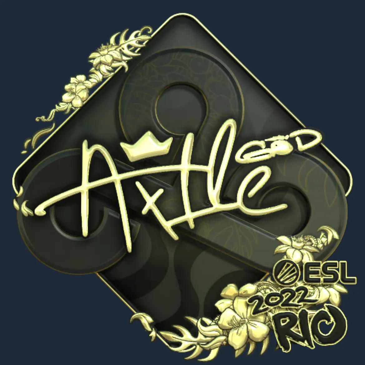 Sticker | Ax1Le (Gold) | Rio 2022
