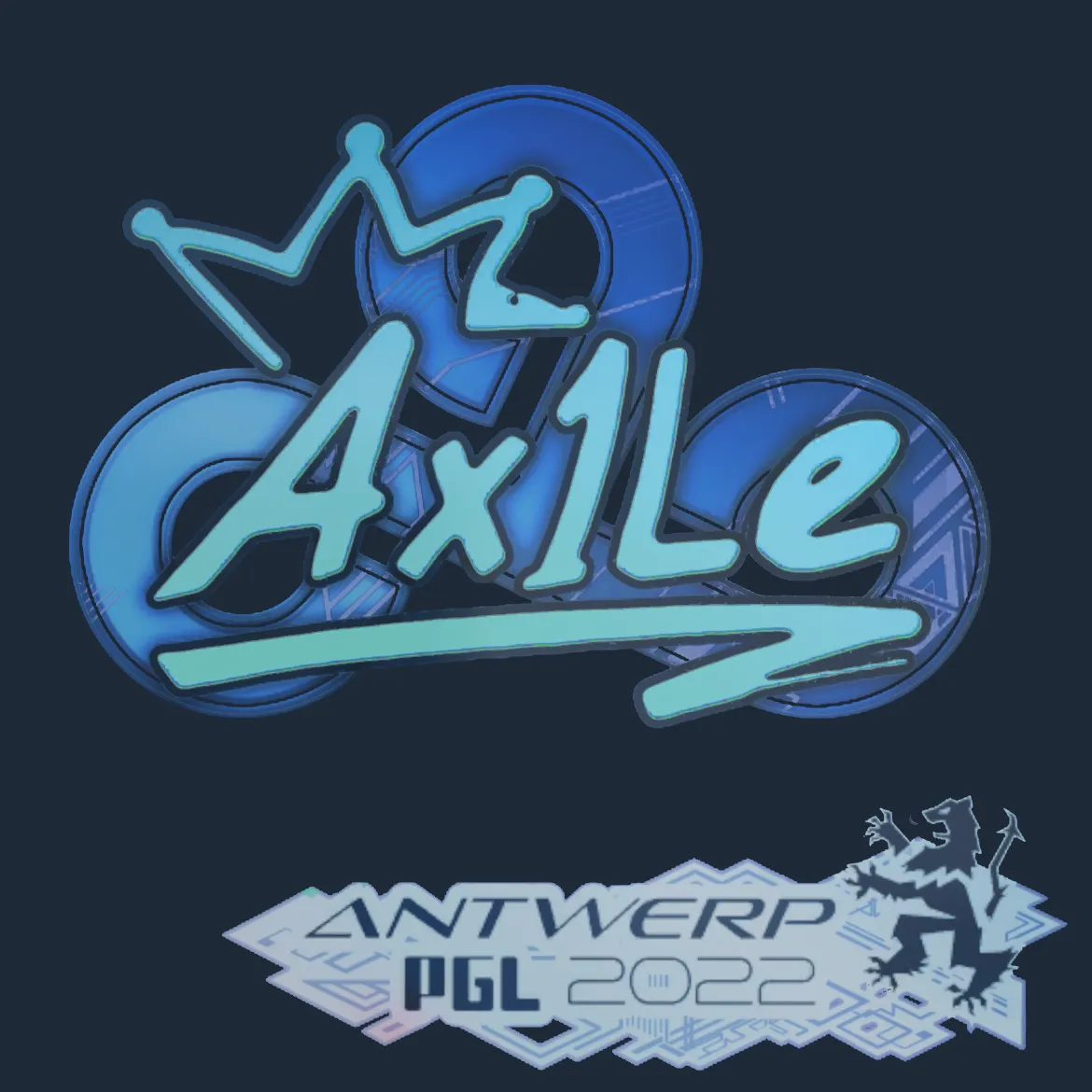 Sticker | Ax1Le (Holo) | Antwerp 2022