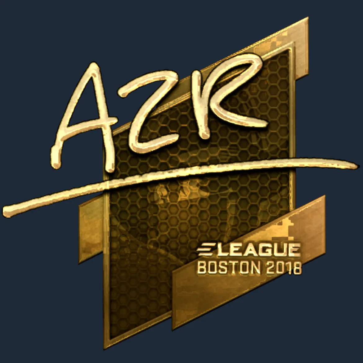 Sticker | AZR (Gold) | Boston 2018