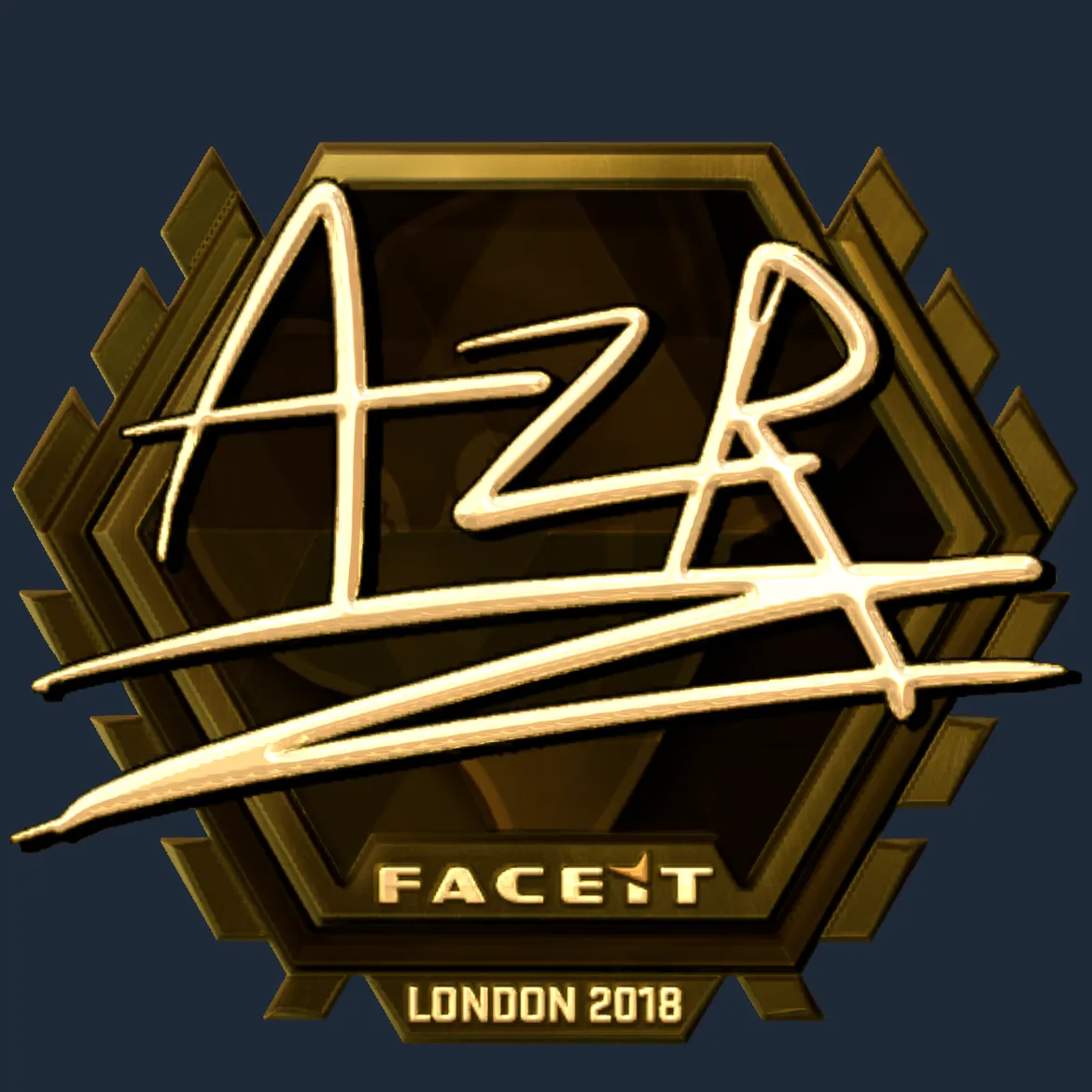 Sticker | AZR (Gold) | London 2018