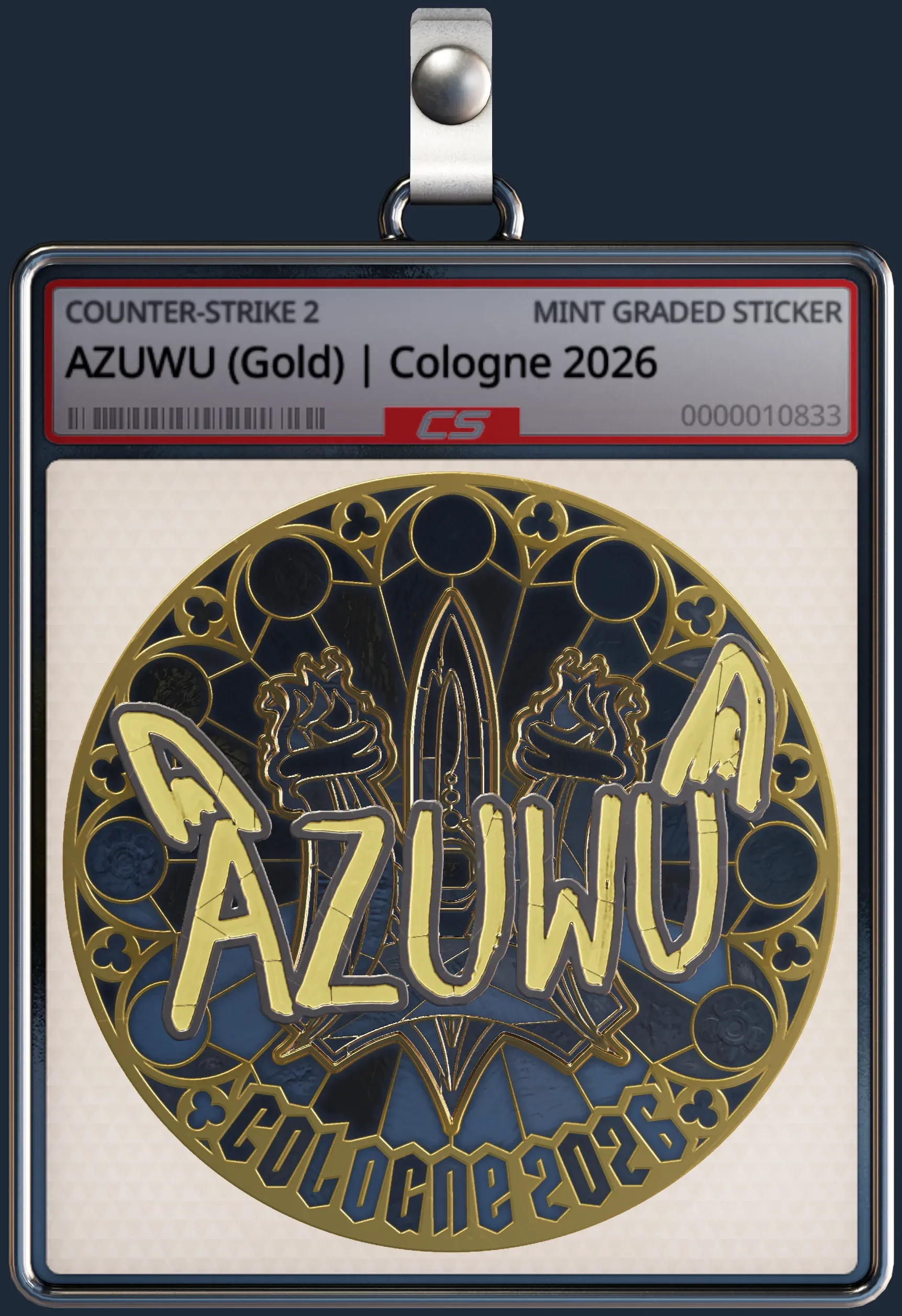 Sticker | AZUWU (Gold) | Cologne 2026